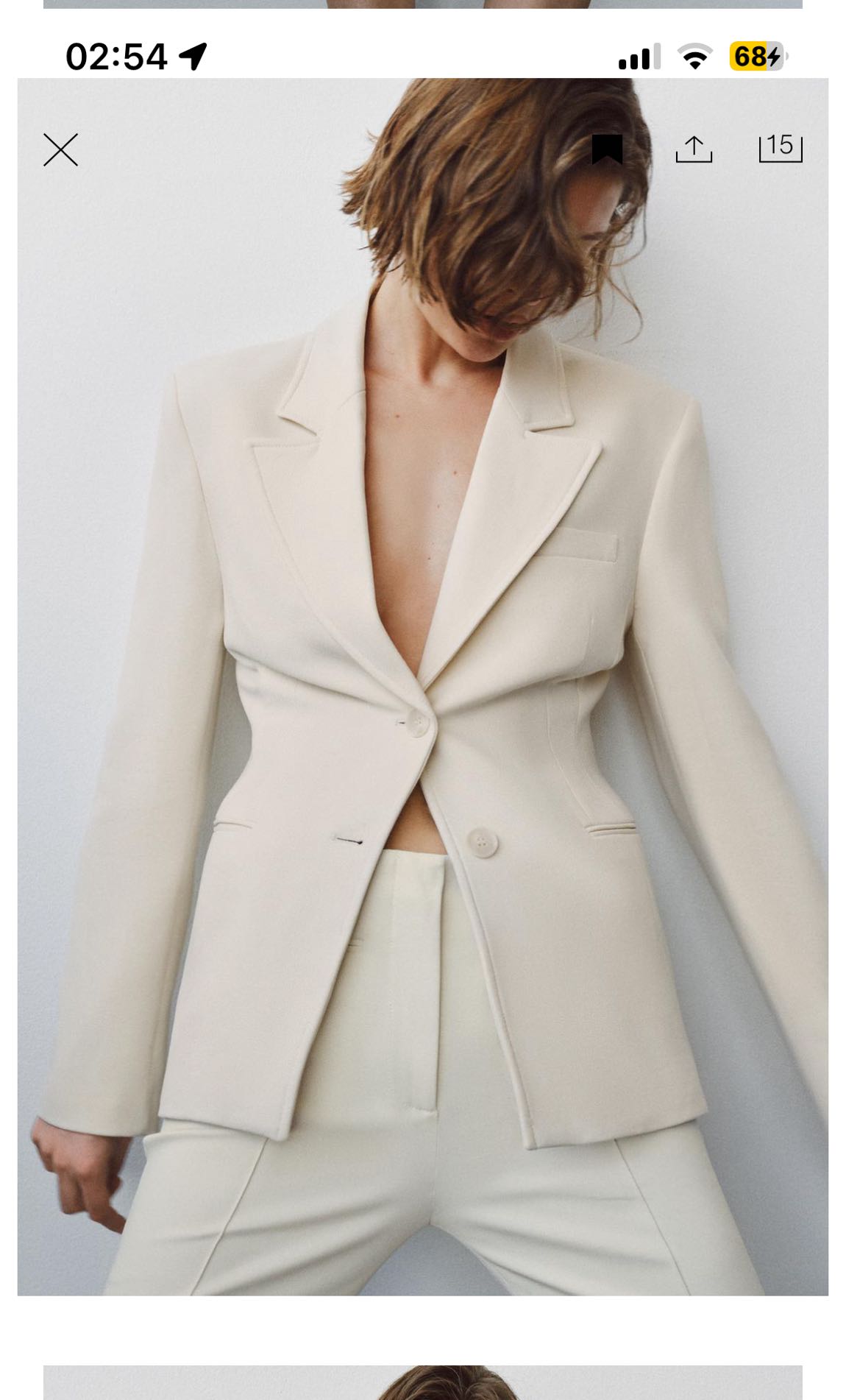 Zara vücuda oturan blazer — görsel 3/12