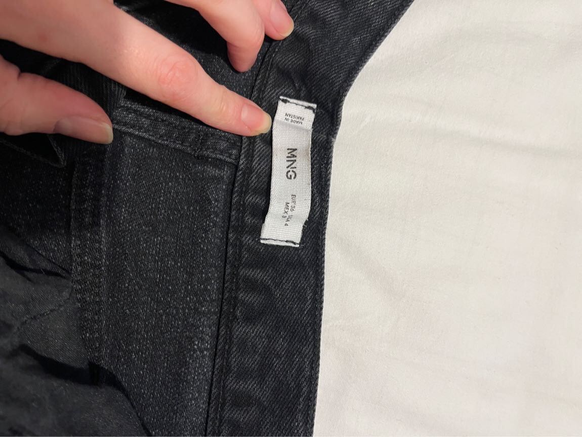 Mango Siyah Wideleg Kot Pantolon — görsel 8/8