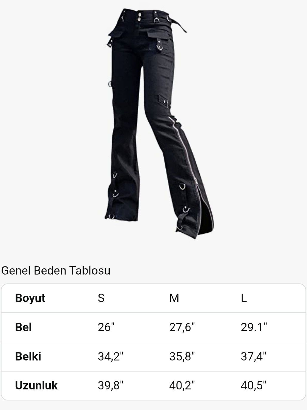 Gotik Punk Tayt Pantolon — görsel 4/4