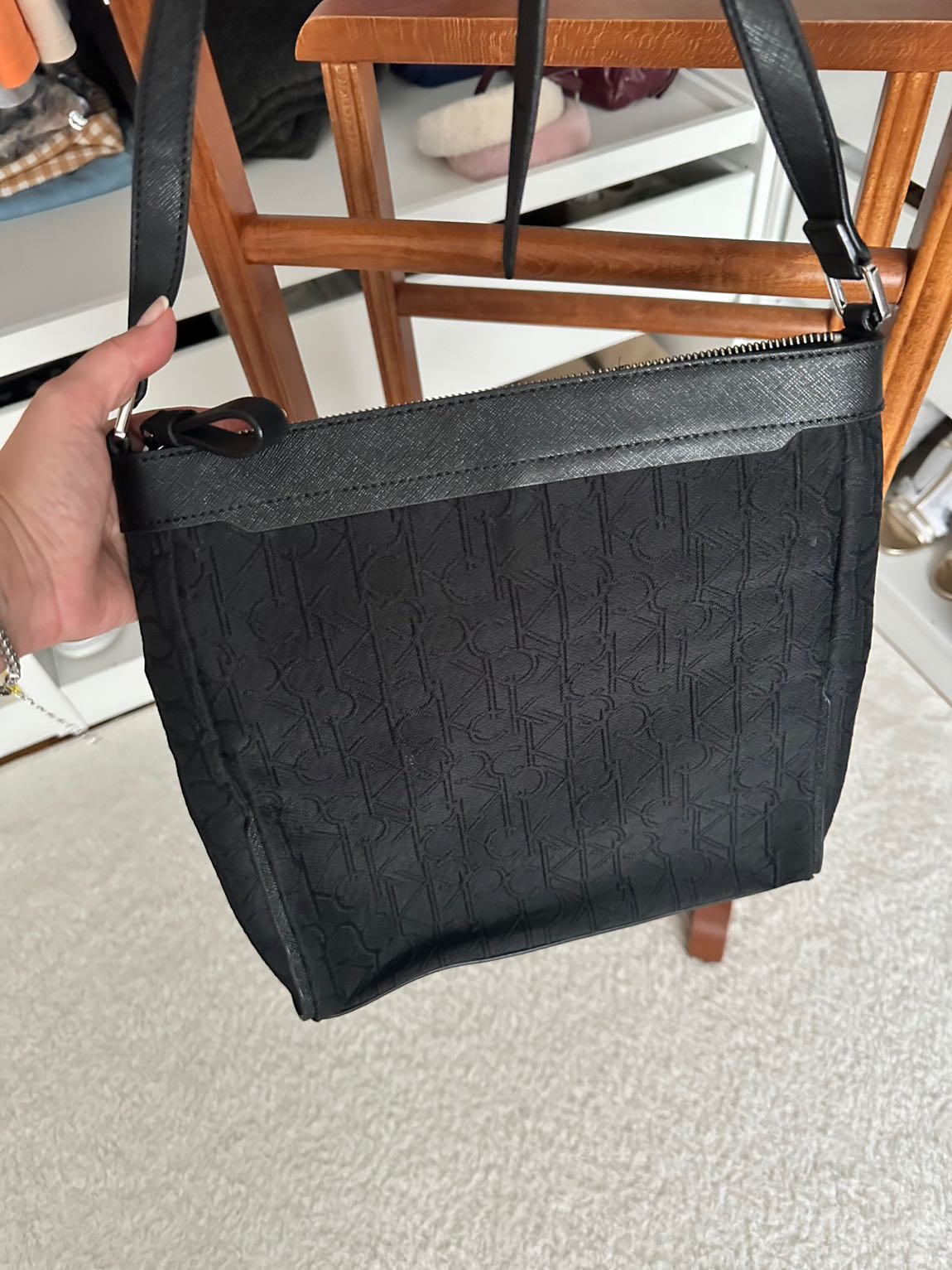Calvin klein siyah çapraz çanta — görsel 6/6