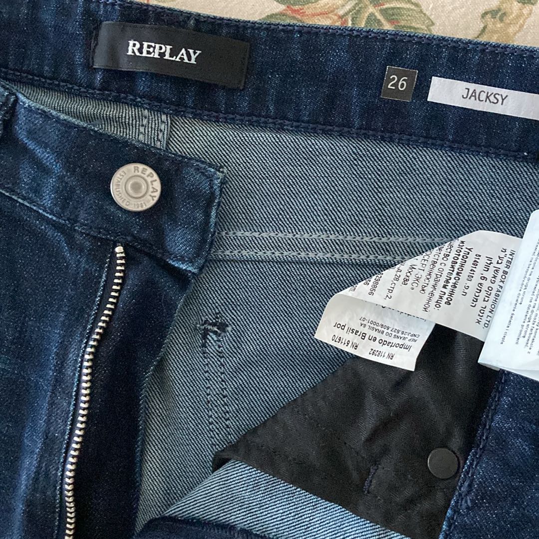Koyu Mavi Düz Kesim Kot Pantolon — görsel 3/17