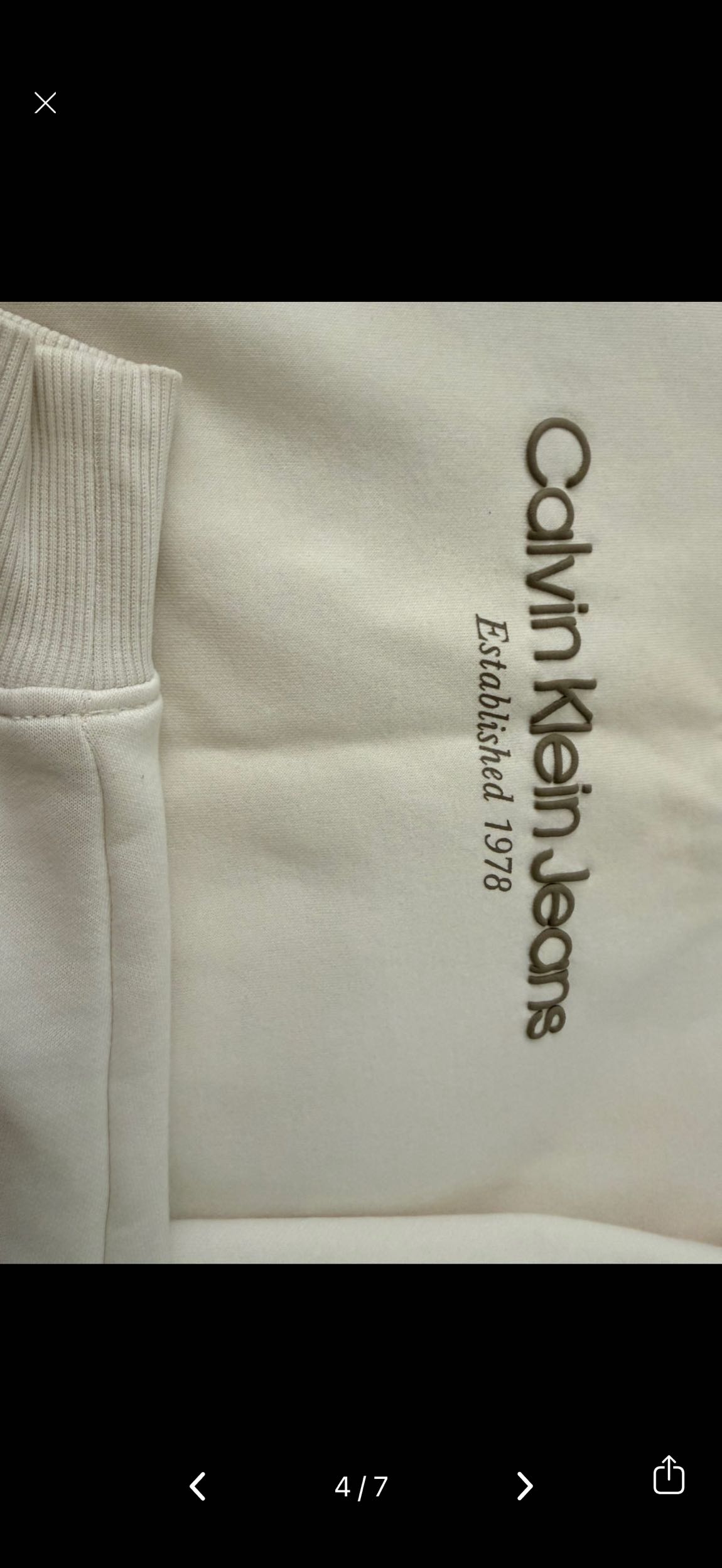 Calvin Klein Jeans Sweatshirt Krem — görsel 4/7