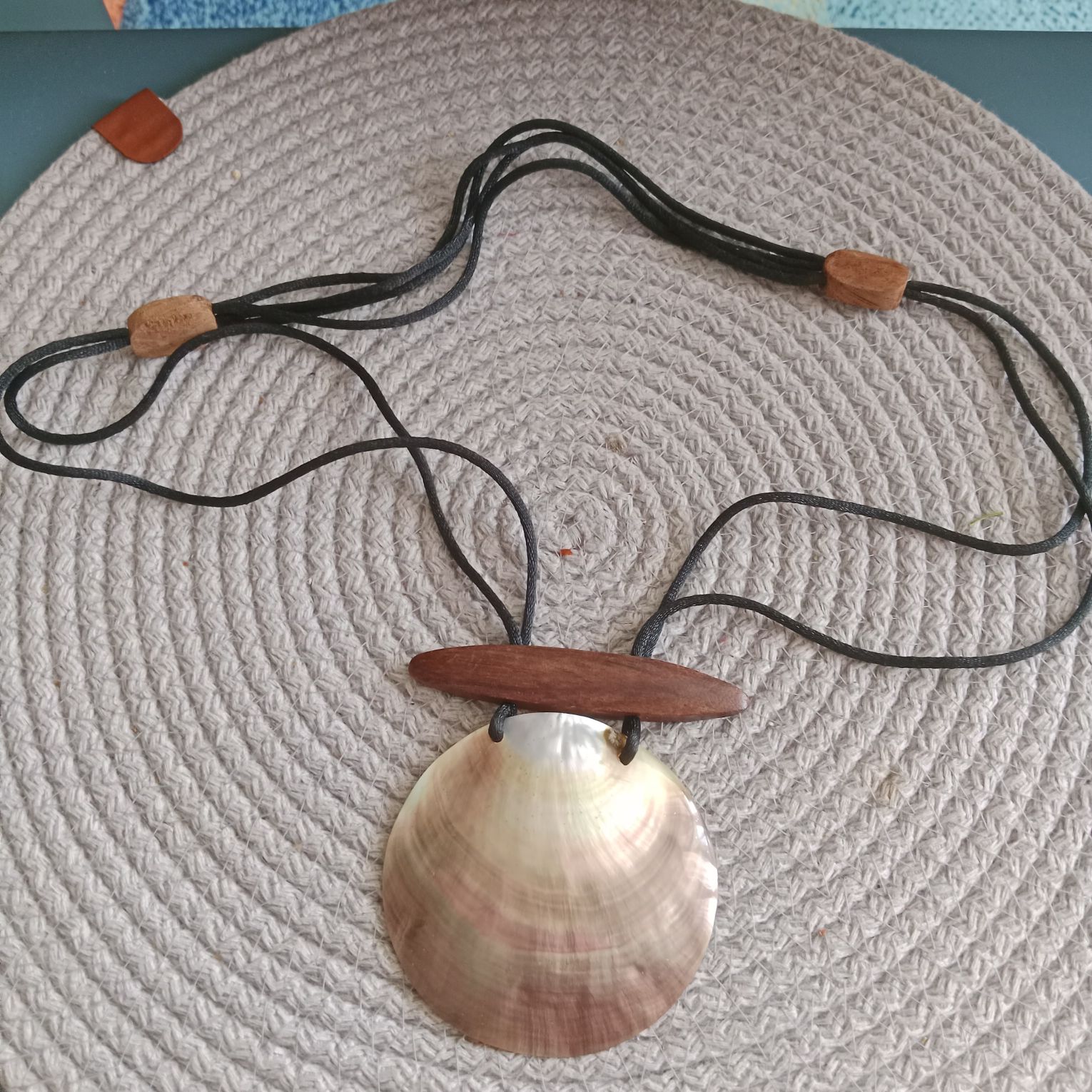 Gerda Lynggaard Vintage Sedef Kolye — görsel 3/8