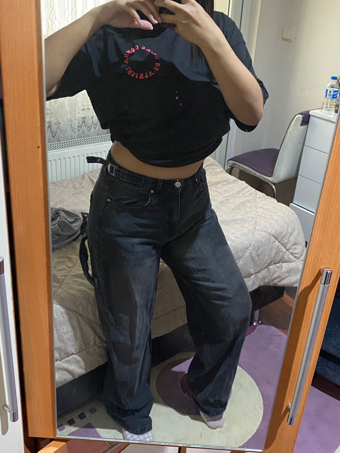 antrasit baggy Jean Pantolon — görsel 3/3