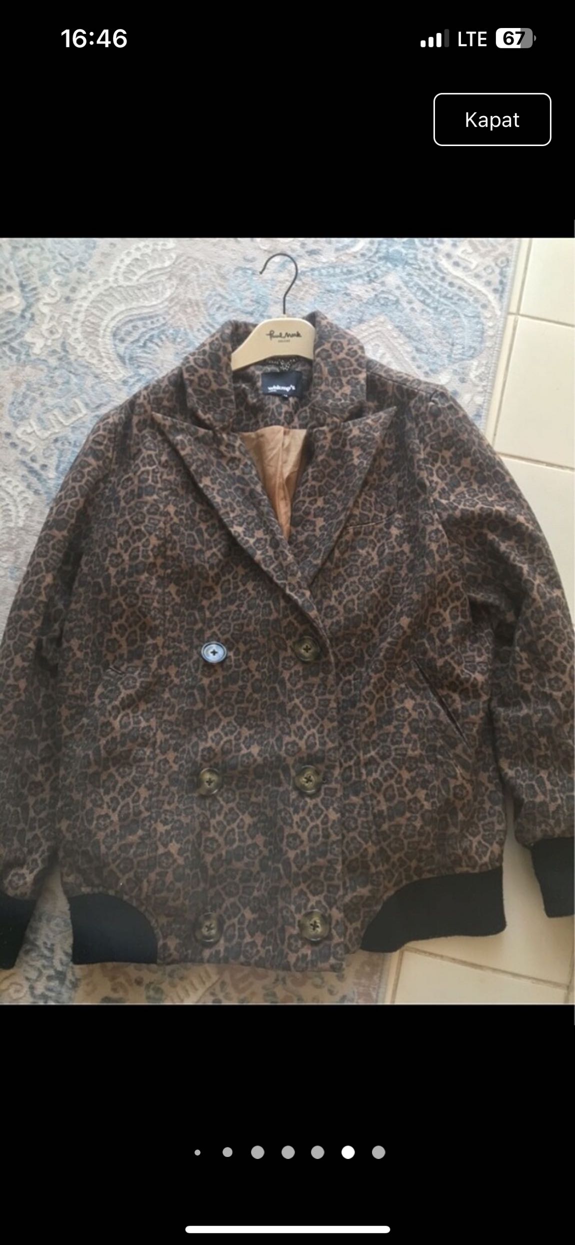 Leopar ceket — görsel 7/8
