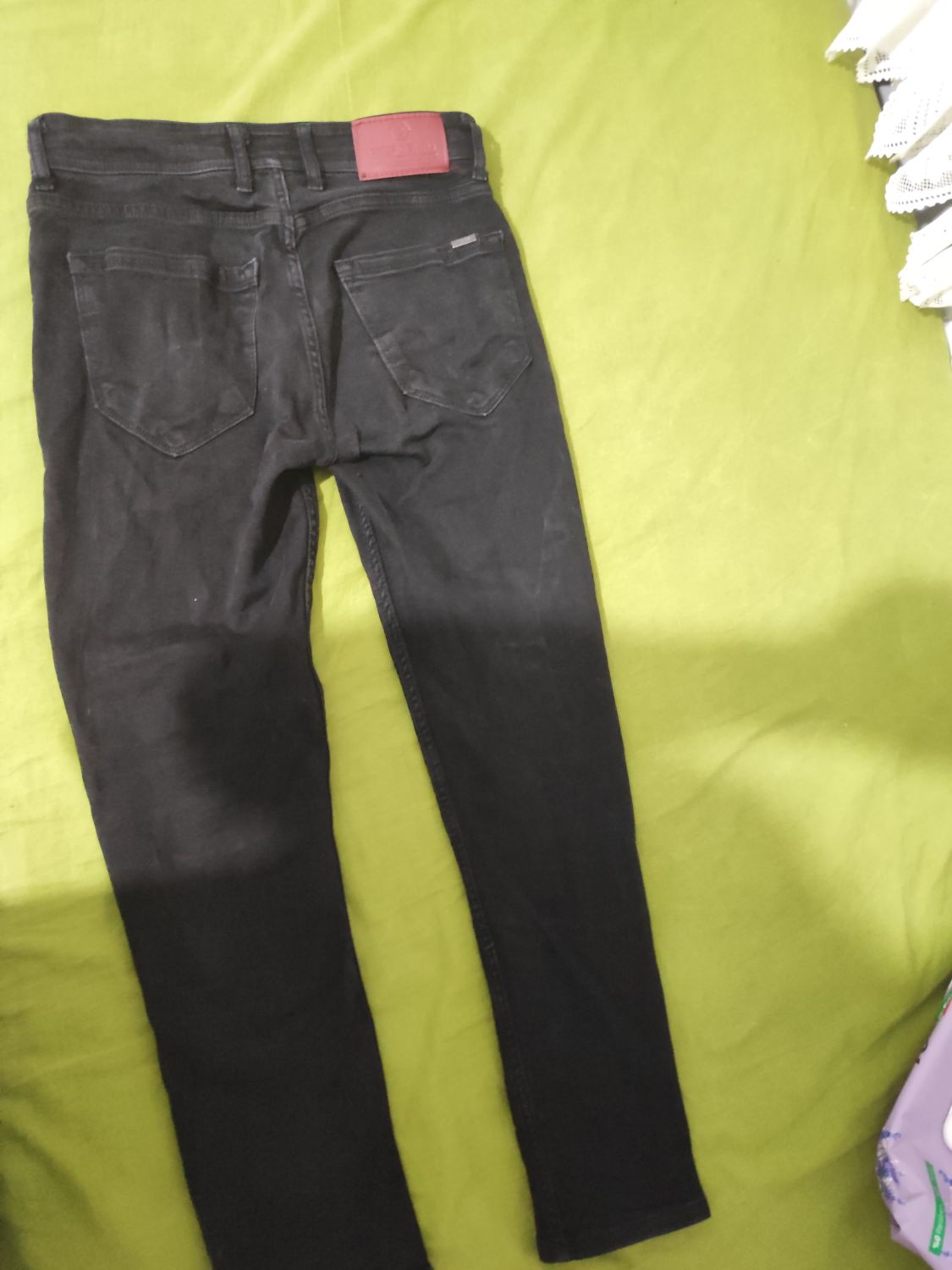 Erkek Siyah Kot Pantolon — görsel 3/6