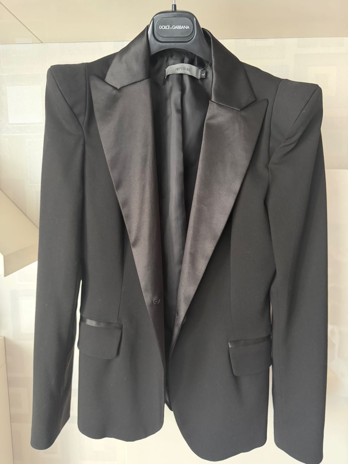 Siyah Saten Yaka Blazer Ceket — görsel 2/7