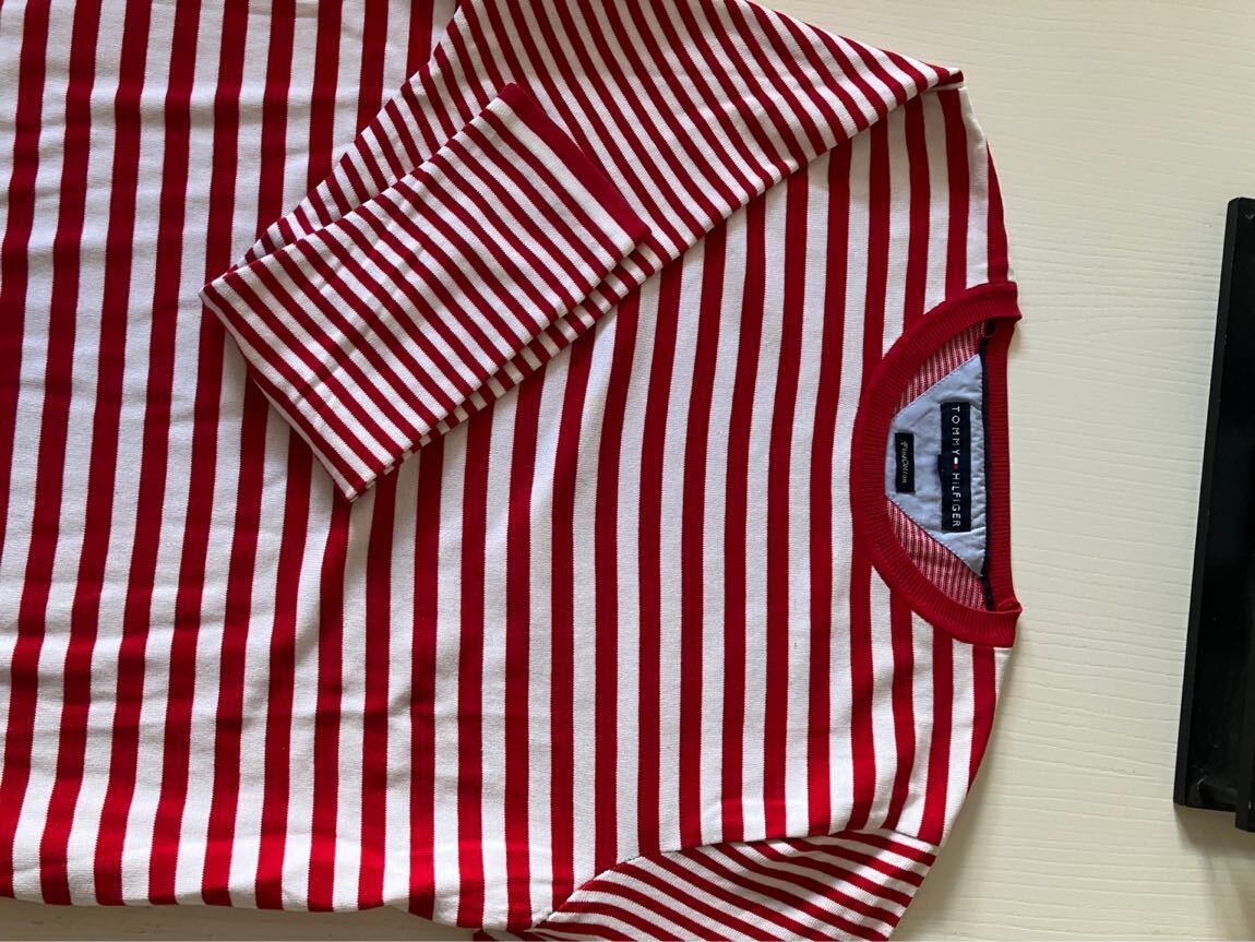 Tommy Hilfiger Kırmızı Çizgili T-Shirt — görsel 5/5