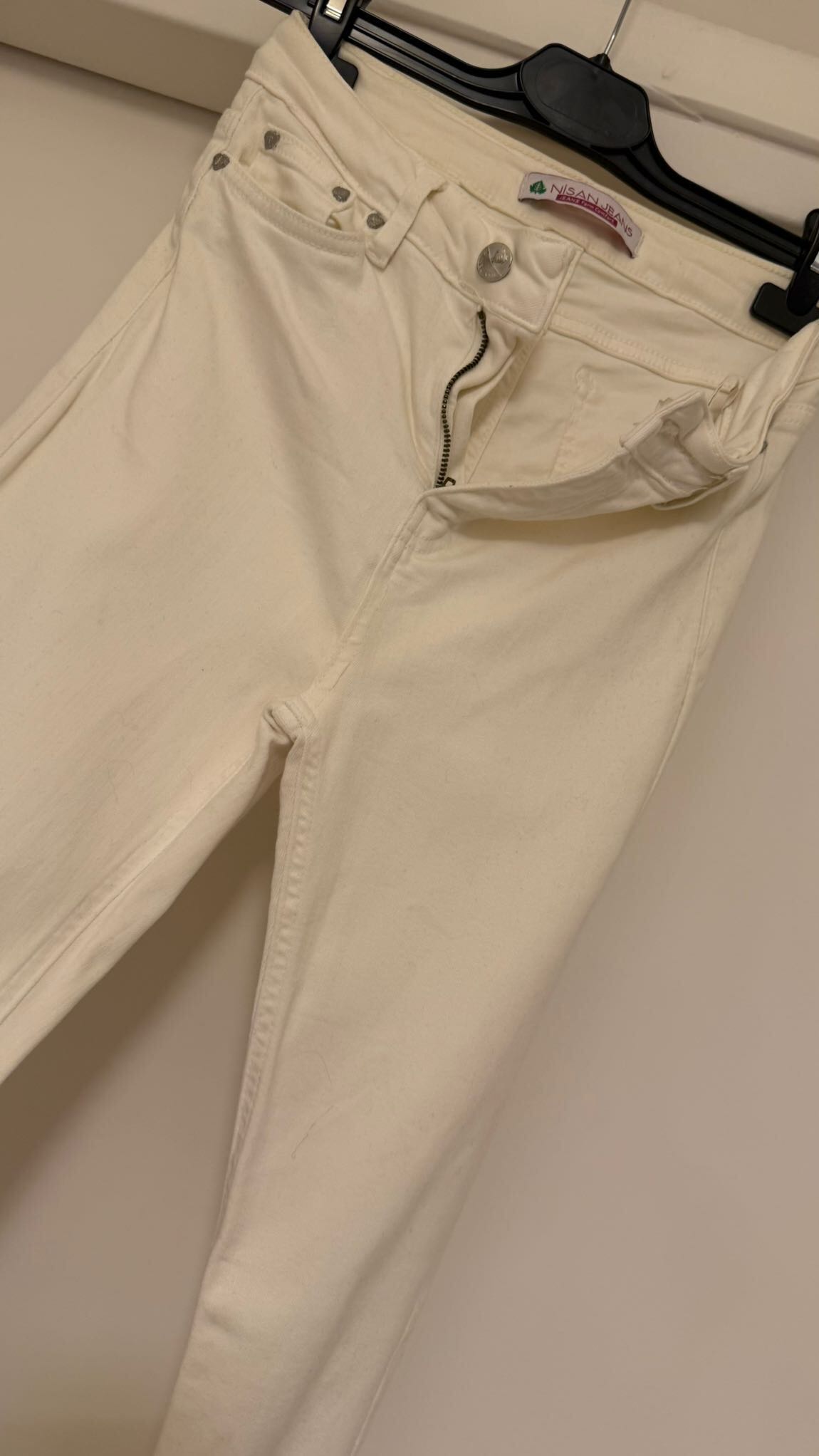 Nisan Jeans Krem Kot Pantolon — görsel 2/8