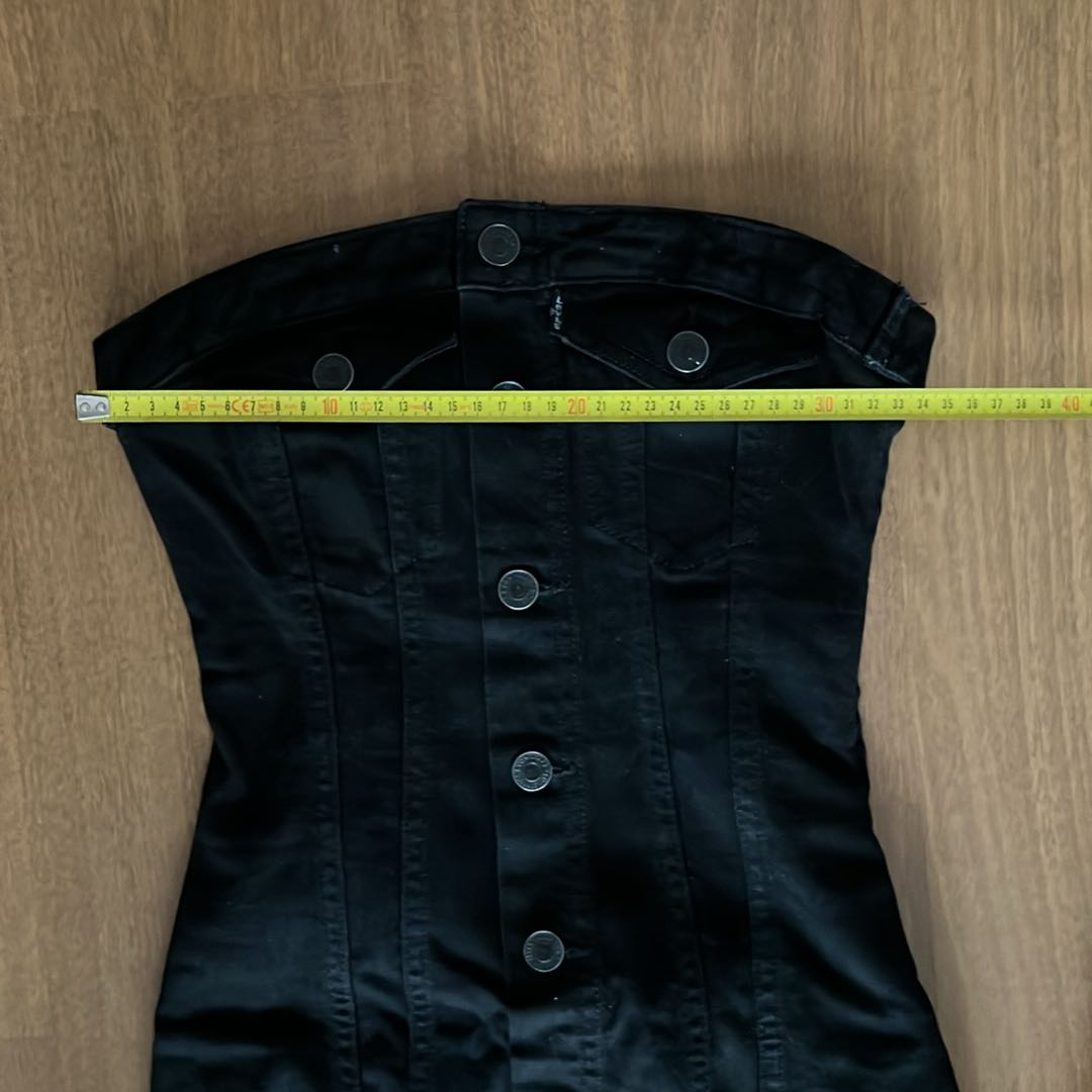 Levi’s Siyah Düğmeli Kısa jean Elbise — görsel 8/8