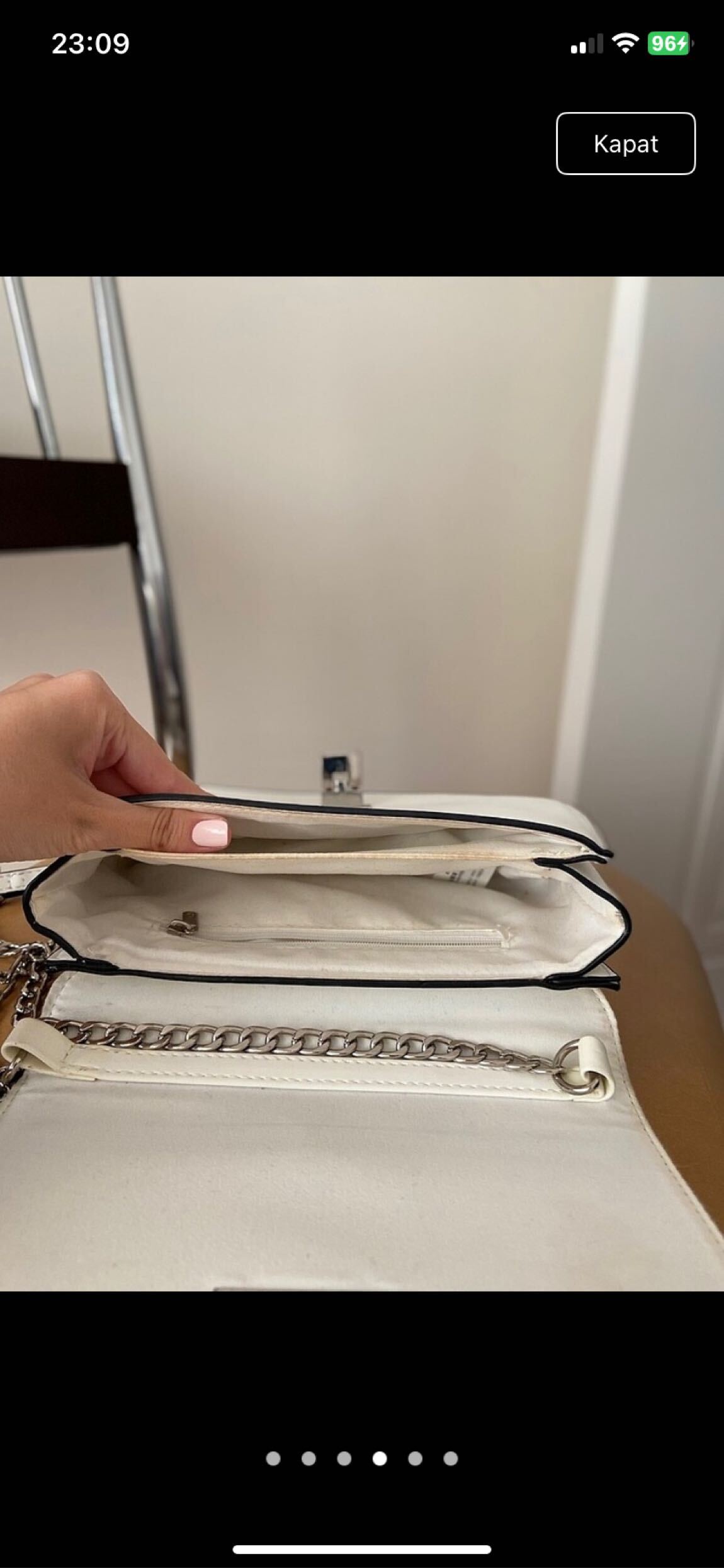 Stradivarius beyaz çapraz ve kol çantası — görsel 4/6