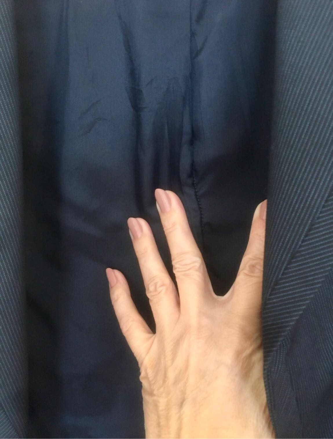 Çizgili blazer ceket pantolon takım — görsel 3/7