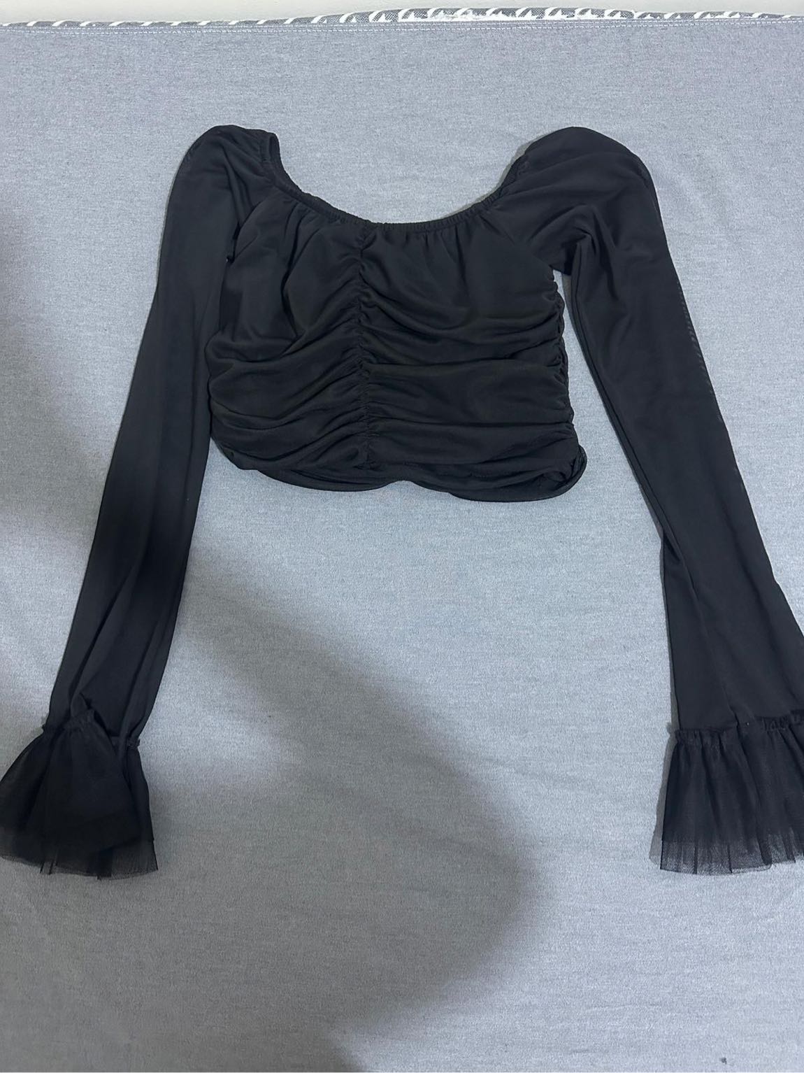 Siyah Tül Detaylı Pantolon — görsel 2/4