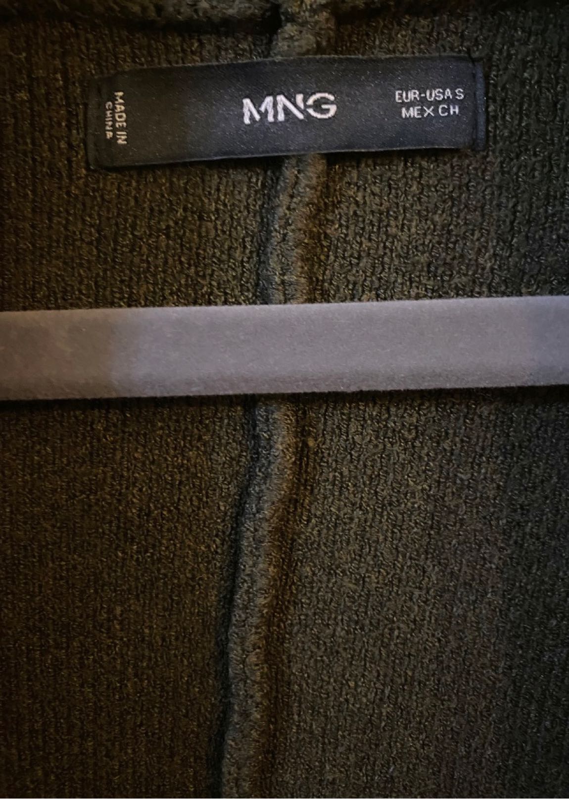 Mango Haki Uzun Triko Palto — görsel 6/8