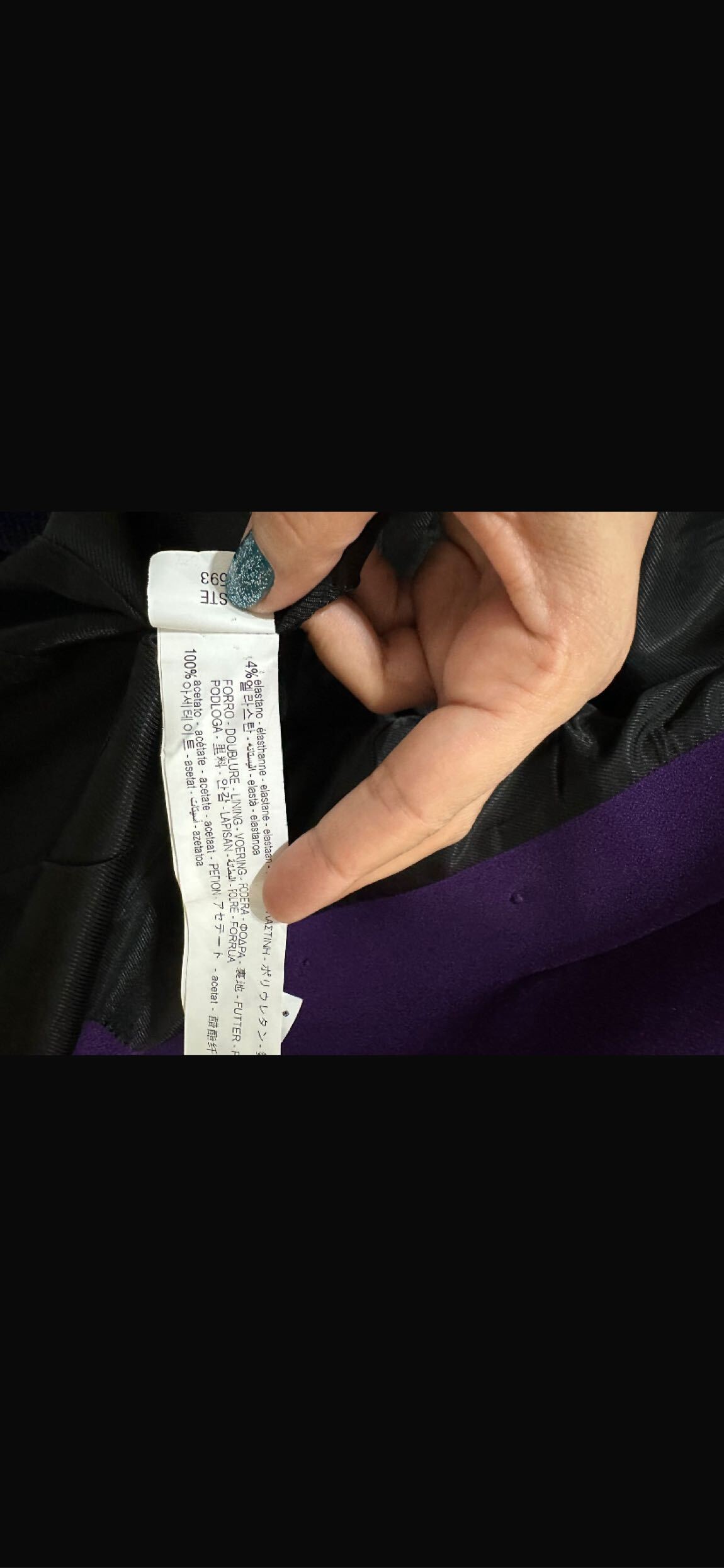 Zara xs mor takım elbise — görsel 8/8