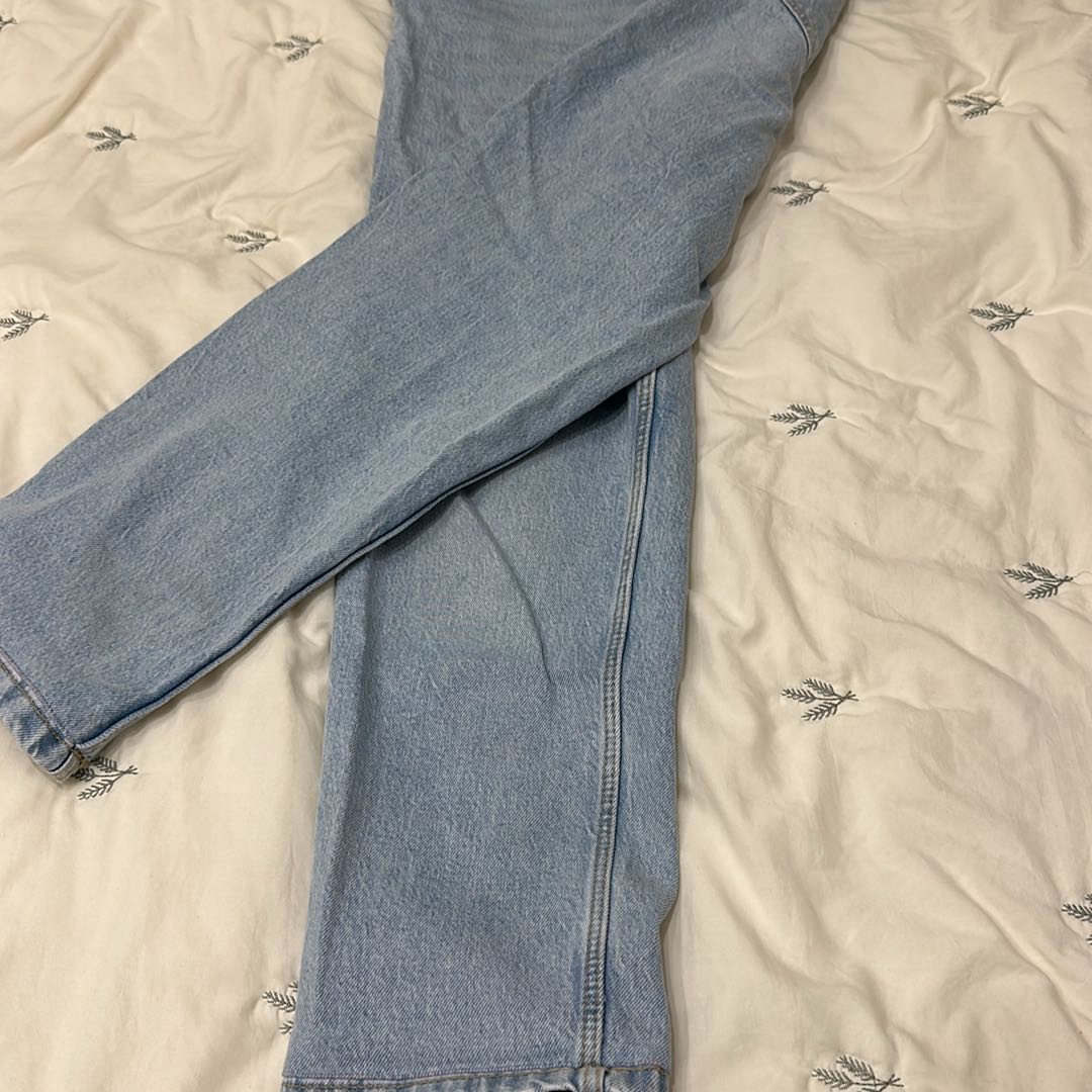 Açık Mavi Mom Fit Yüksek Bel Jean Pantol — görsel 5/5