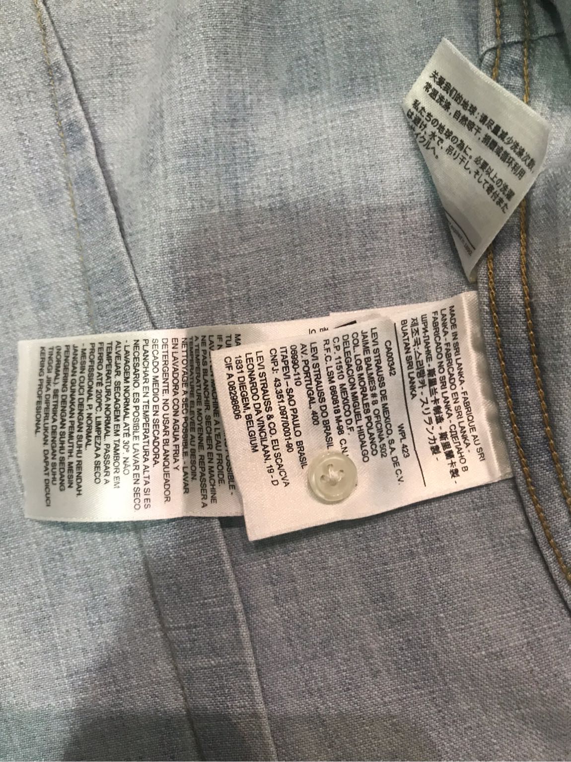 LEVİS MARKA KADIN JEANS GÖMLEK — görsel 8/8