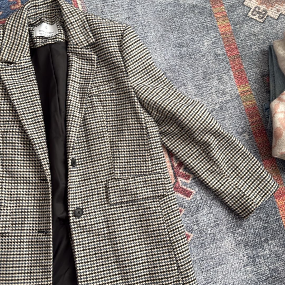Ekose Desenli Blazer Ceket M Stradi — görsel 3/8