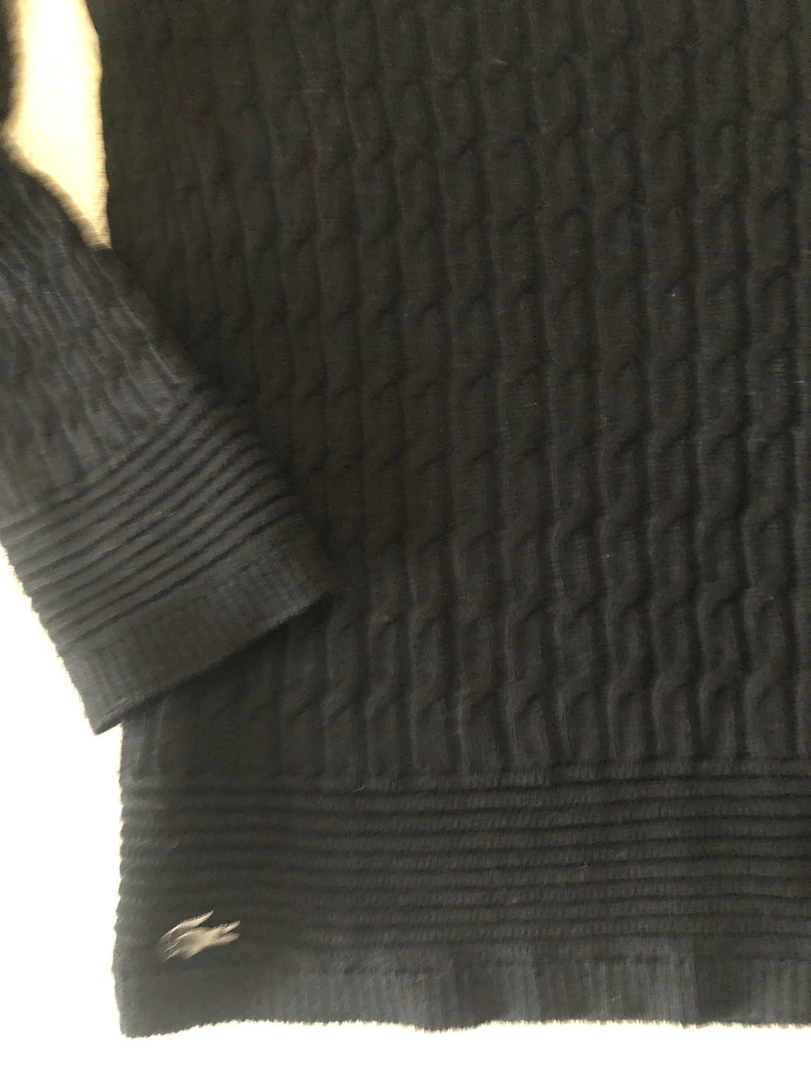 #lacoste orijinal siyah v yaka kazak — görsel 7/9