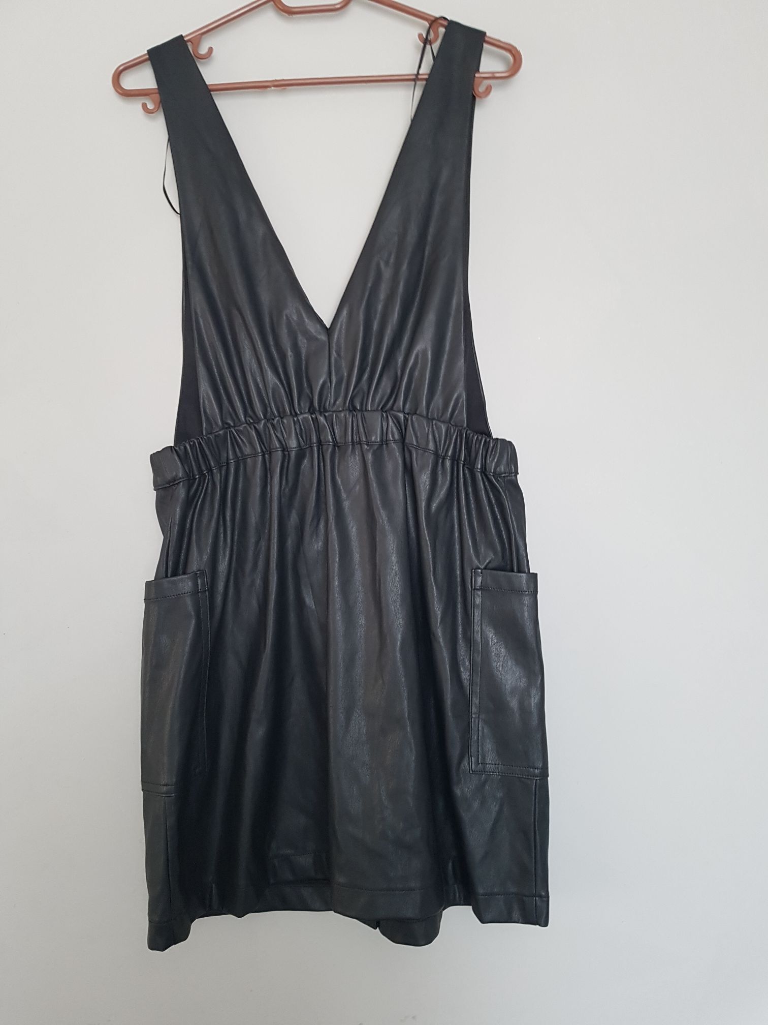 sıfır pull and bear deri elbise — görsel 4/6