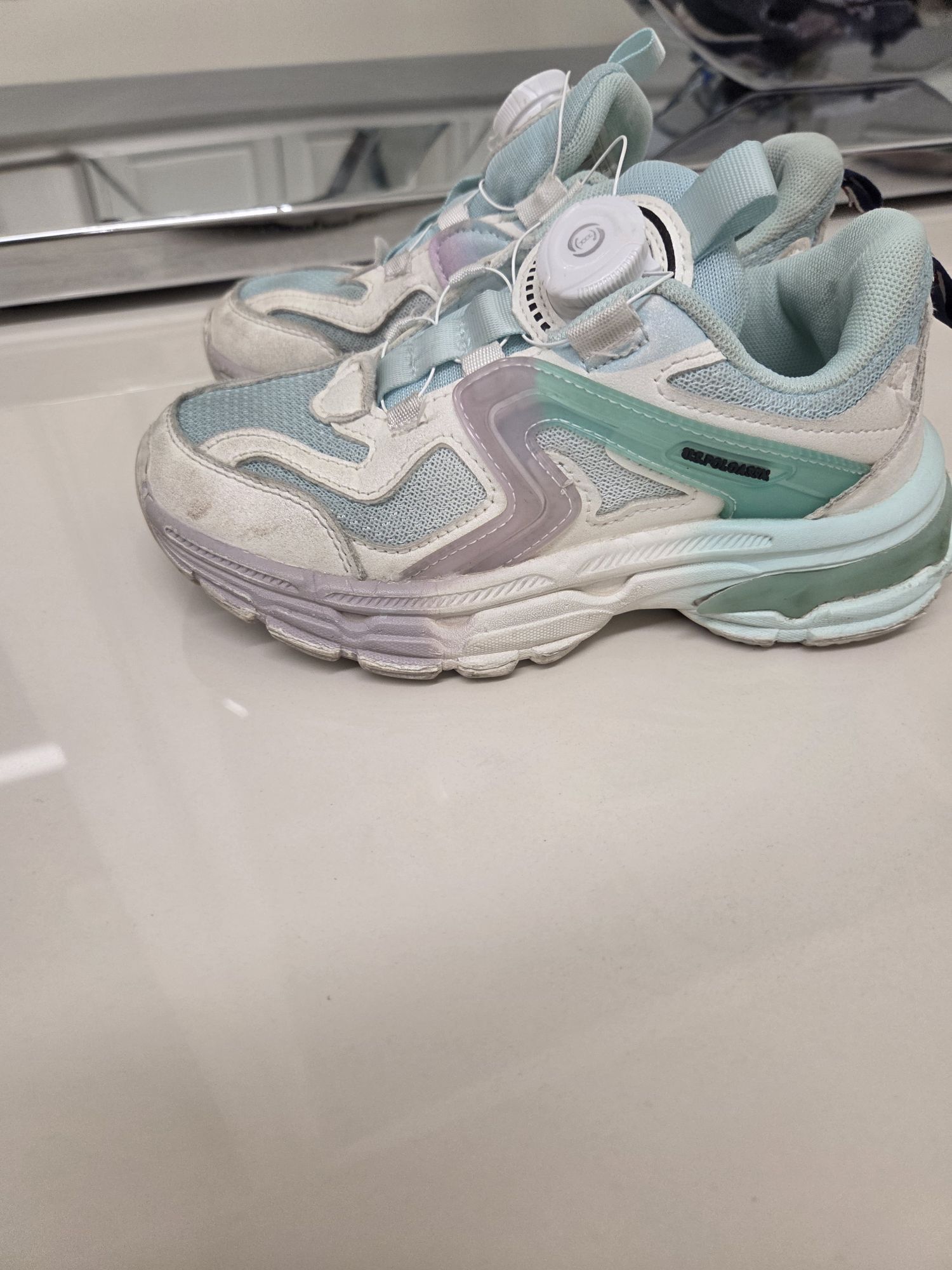 Unisex Spor Ayakkabı Beyaz Mavi — görsel 3/6