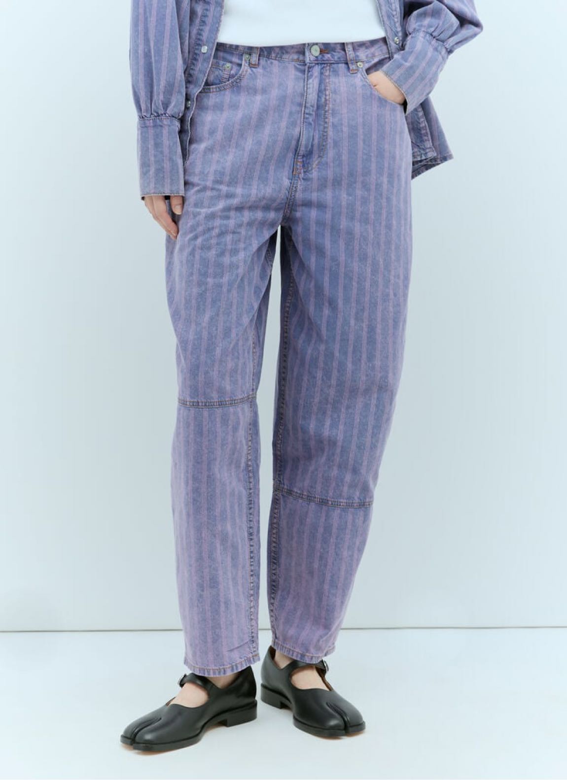 GANNİ LİGHT STRİPE JEANS — görsel 2/14