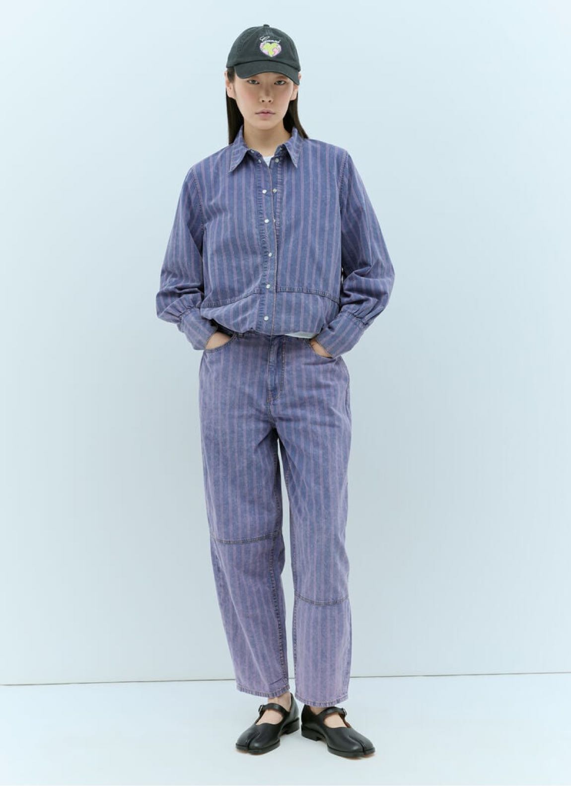 GANNİ LİGHT STRİPE JEANS — görsel 3/14