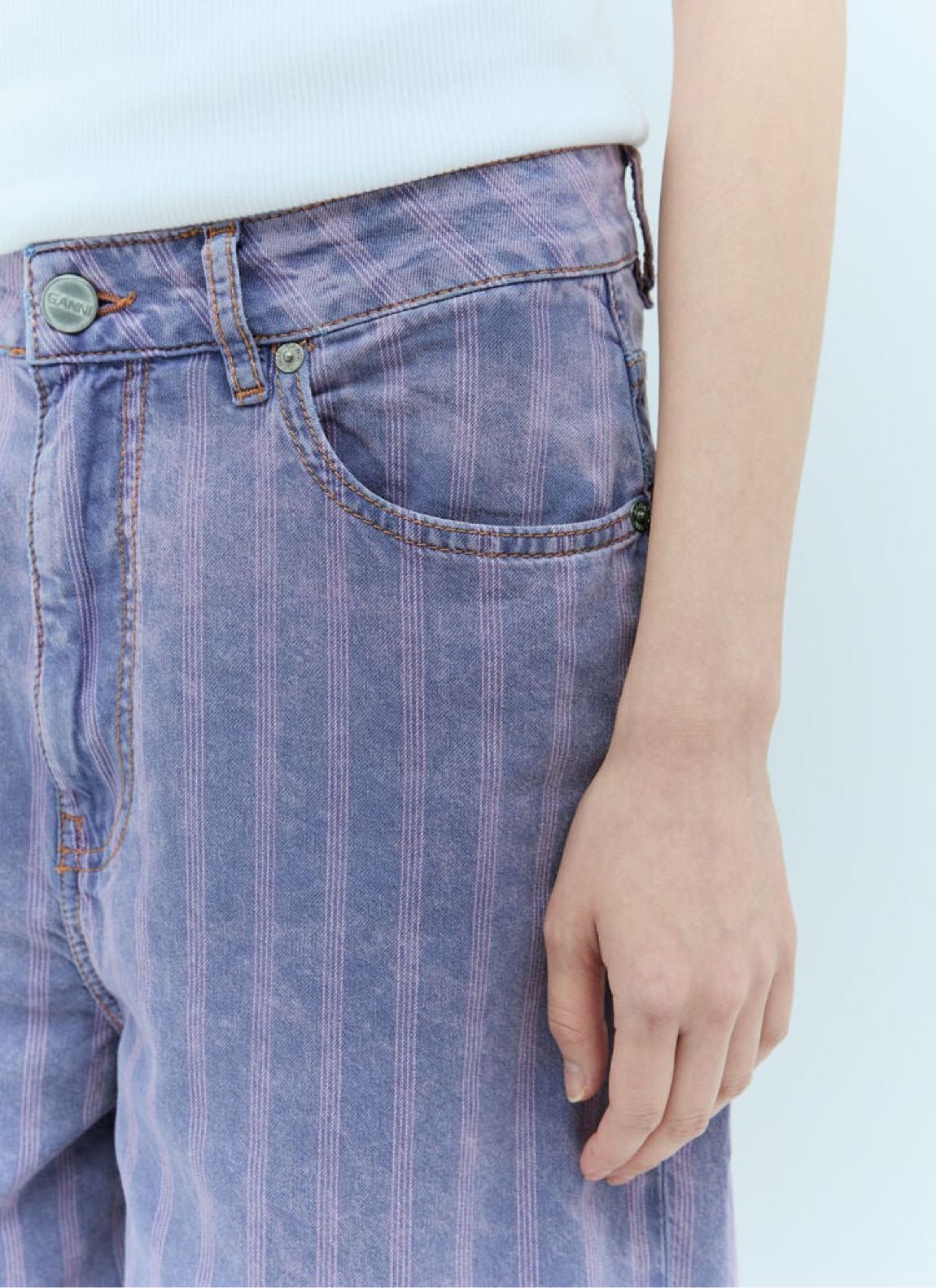 GANNİ LİGHT STRİPE JEANS — görsel 5/14