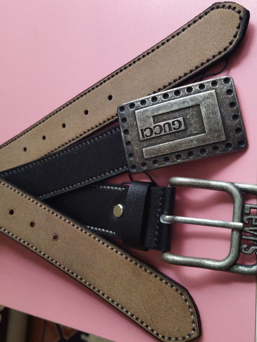 LEVİ'S, GUCCİ orjinal tokalı deri kemer — görsel 2/5