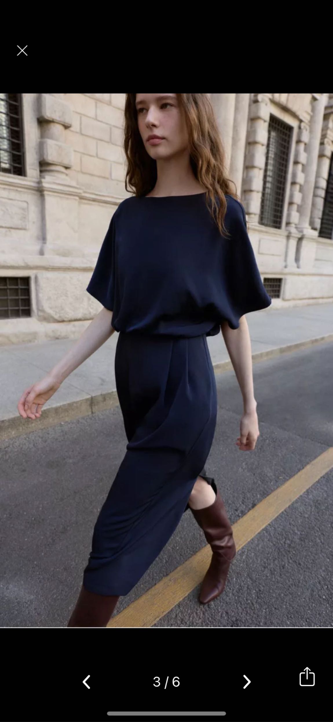 Zara midi elbise — görsel 3/8