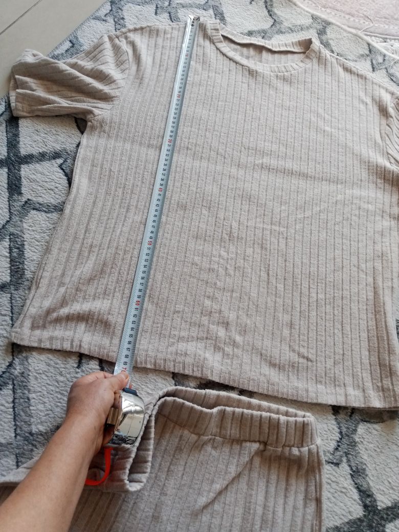 Fitilli Bej Tayt Takım — görsel 6/8