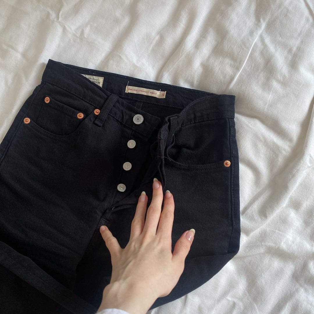 Levi's Siyah Straight Jeans — görsel 5/7