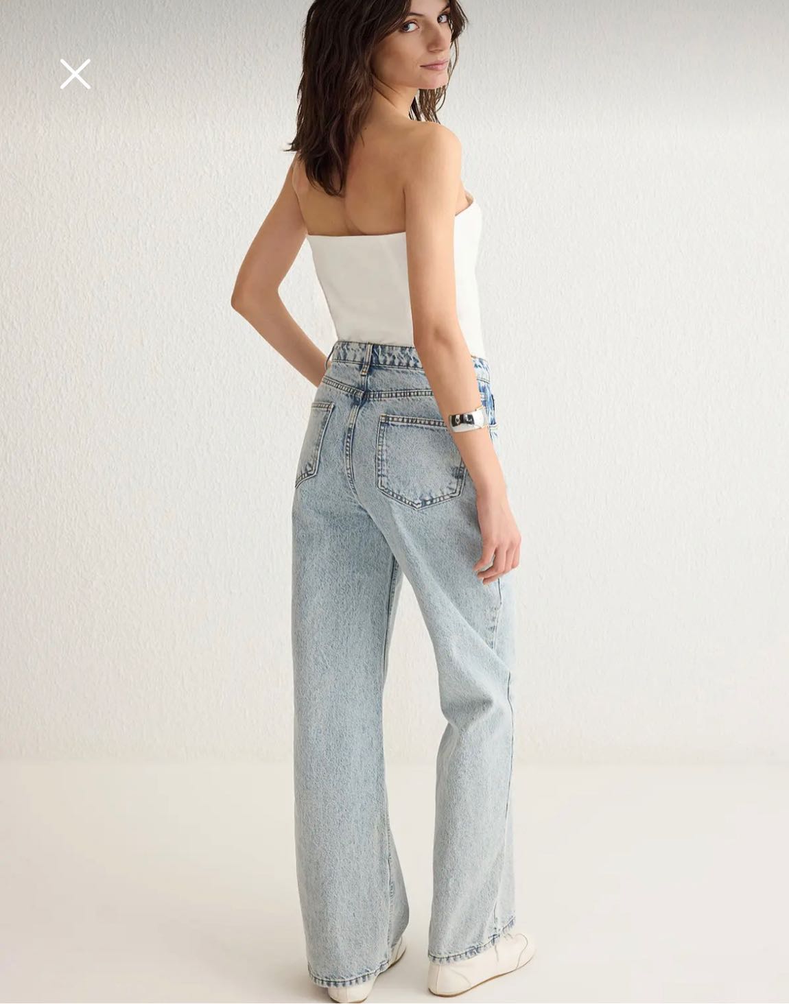 Açık Mavi Geniş Paça Jean Pantolon — görsel 2/3
