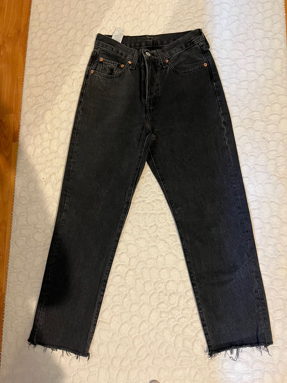 Levis 501 crop füme — görsel 2/8