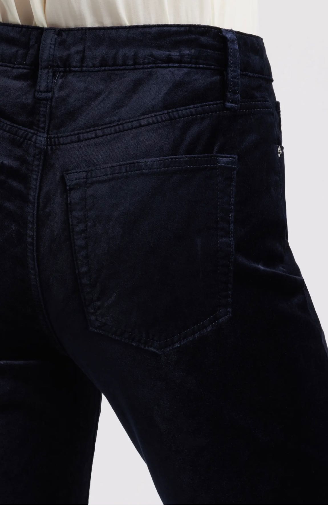 Frame Lacivert Kadife Le Sleek Straight — görsel 4/8