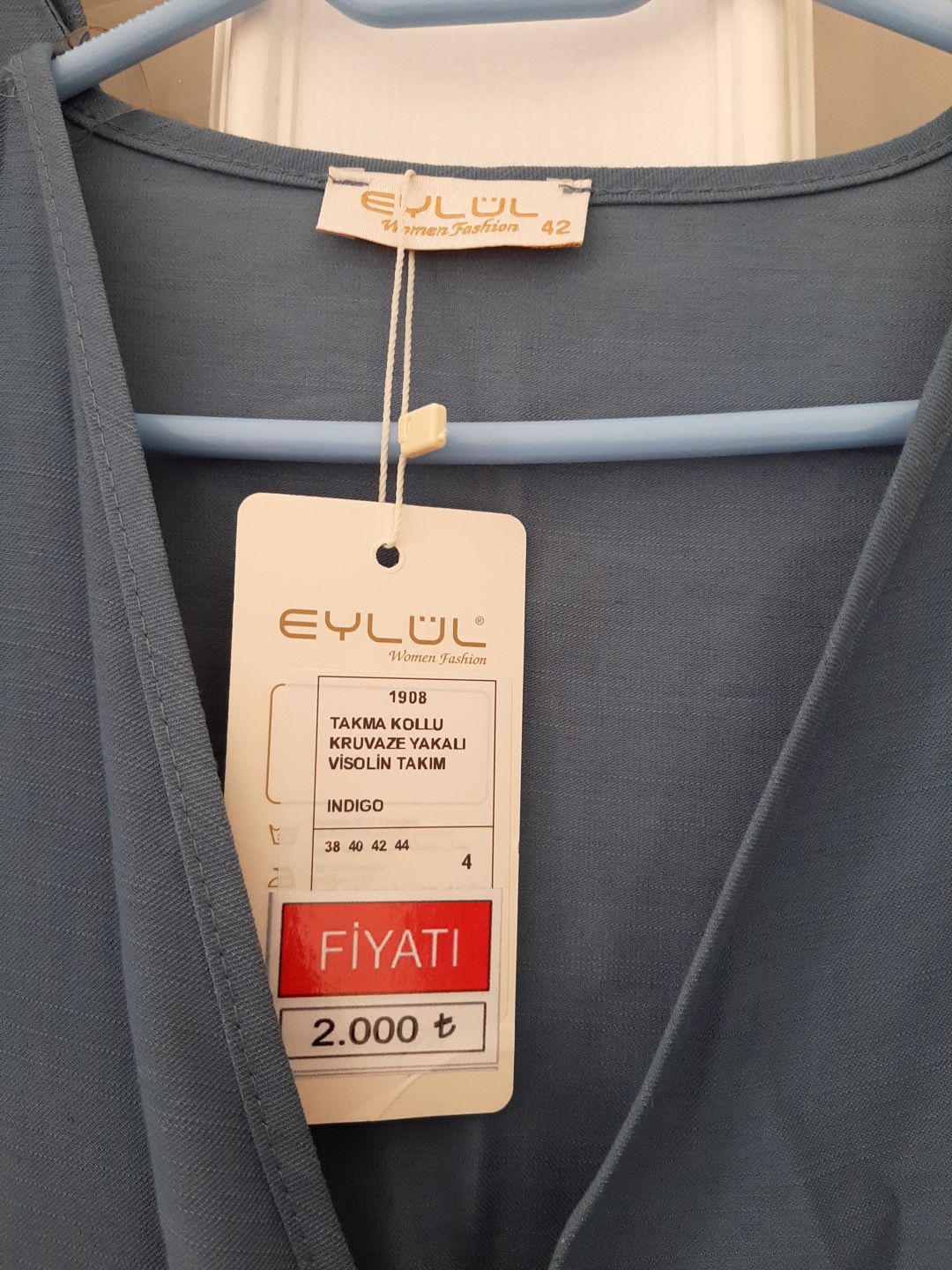 Mavi Pantolon ve Bluz Seti — görsel 3/7
