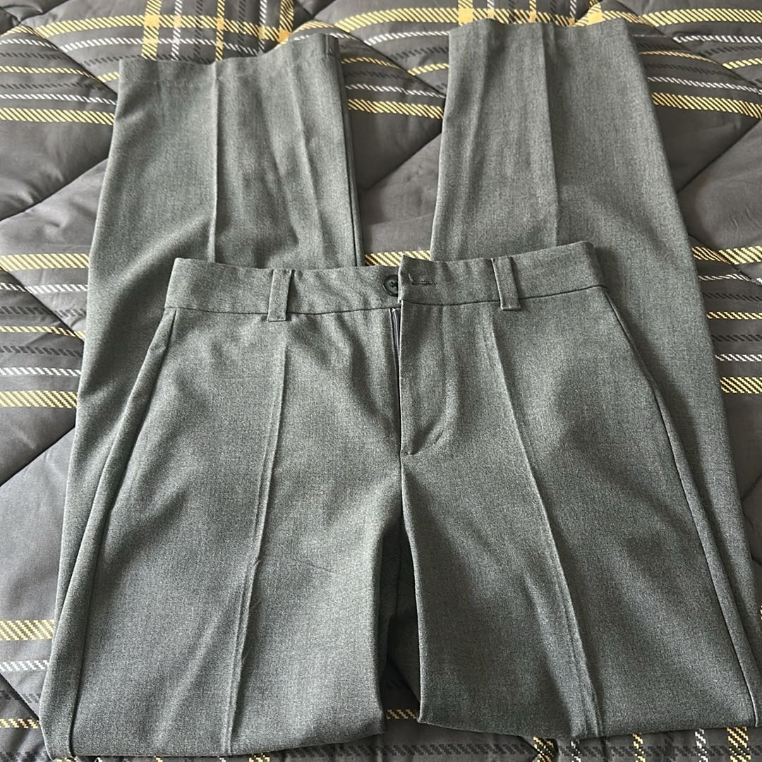 Pull & Bear Gri Kumaş Pantolon — görsel 8/8