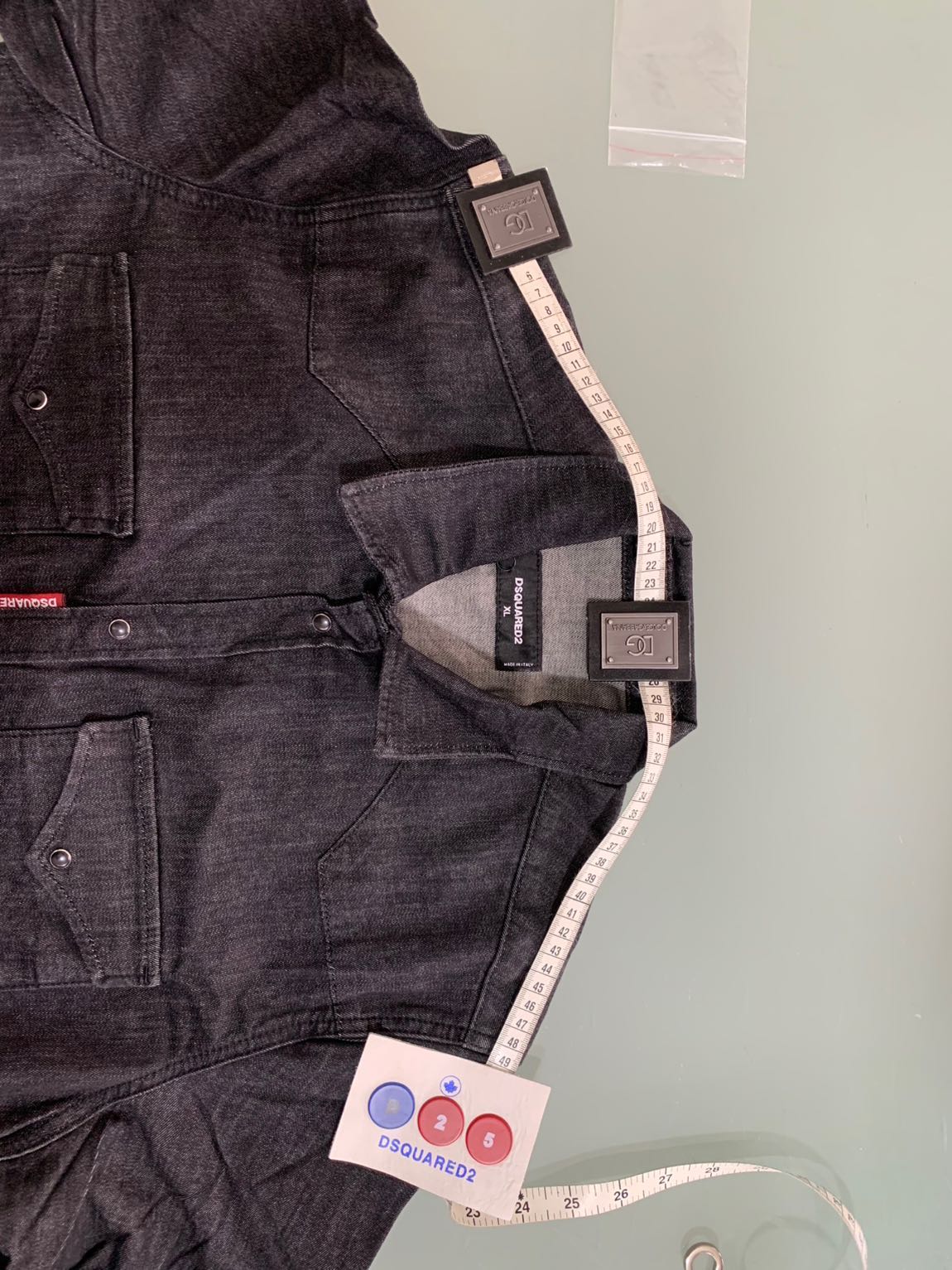 DSQUARED2 Kot Gömlek Siyah — görsel 2/8