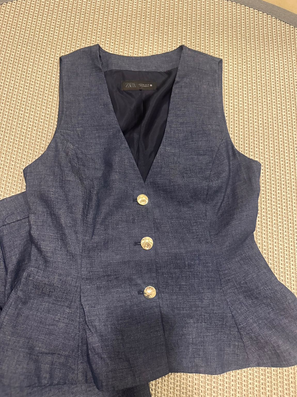 Zara Lacivert Blazer Ceket Pantolon Takı — görsel 8/8