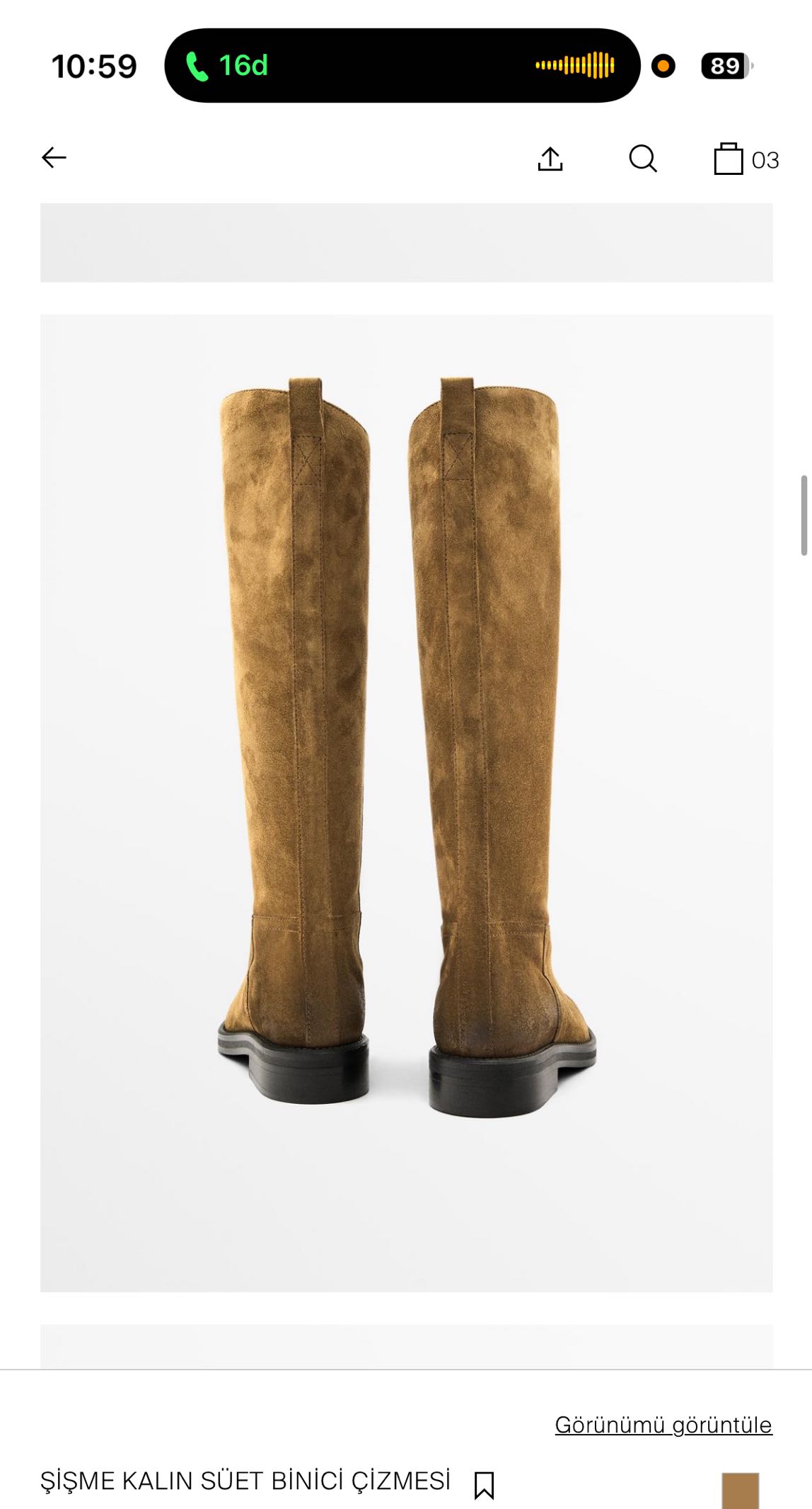 Massimo Dutti süet çizme — görsel 4/9