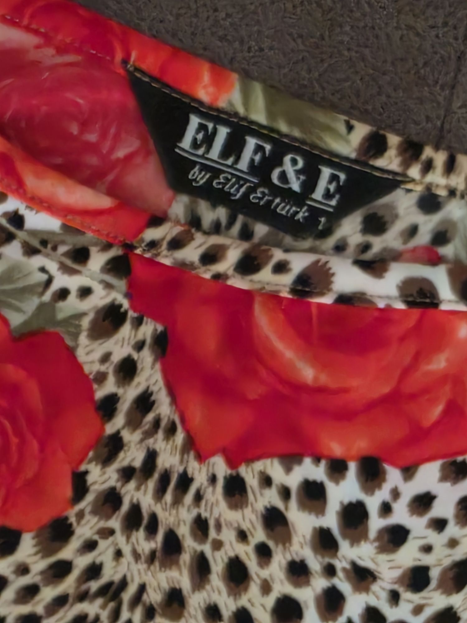 ELFE by Elif Ertürk Güllü Leopar Crop — görsel 4/4