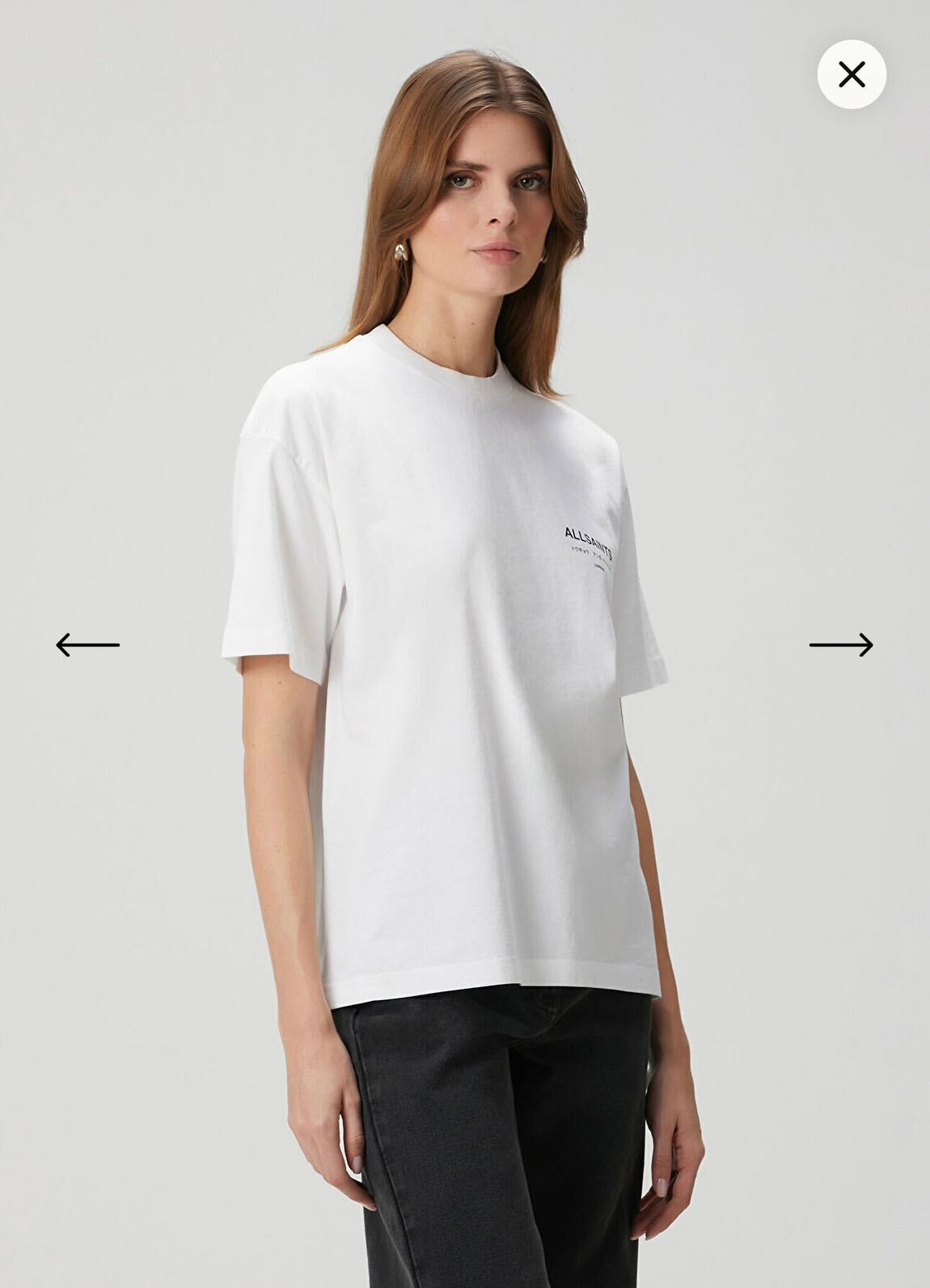 All Saints Beyaz Tshirt — görsel 3/7