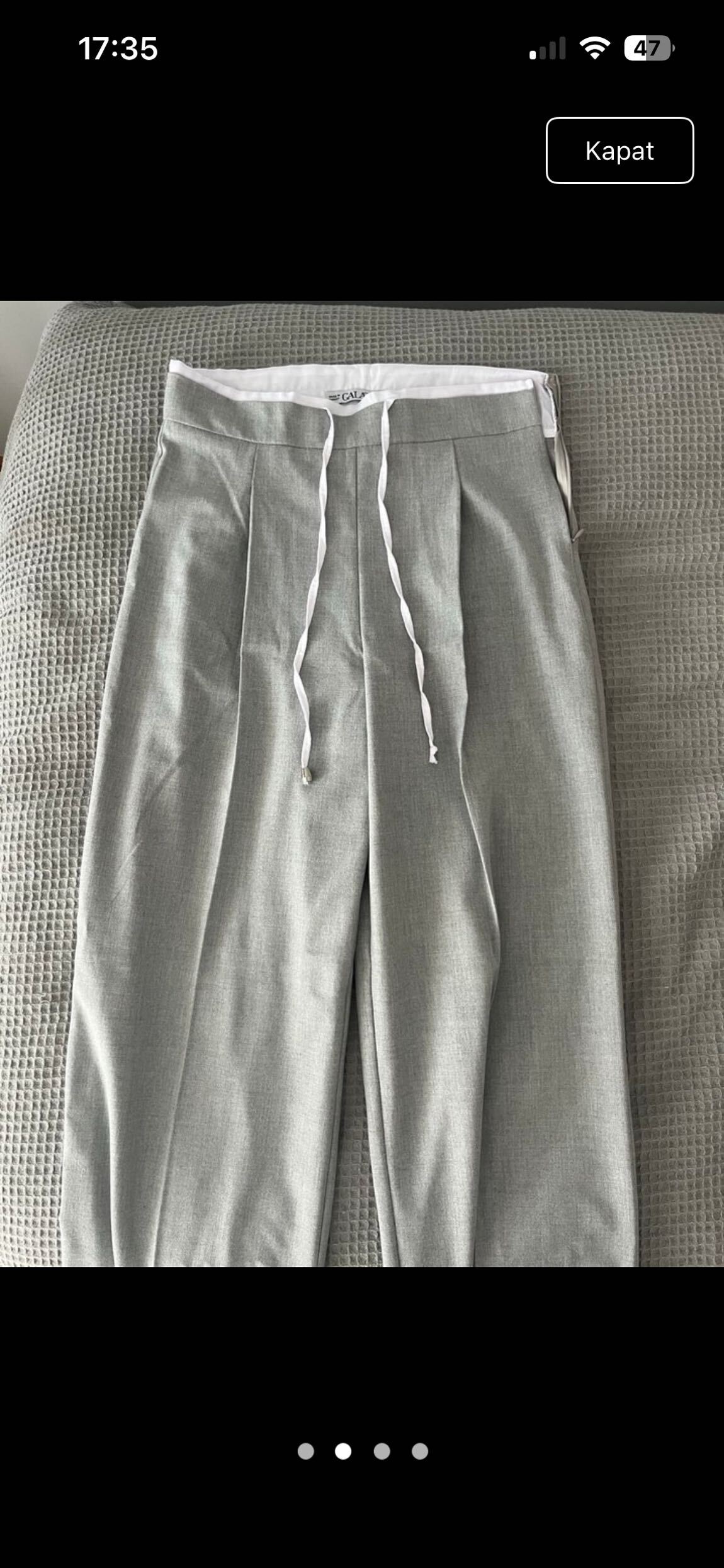 Gri kumaş Pantolon — görsel 6/7