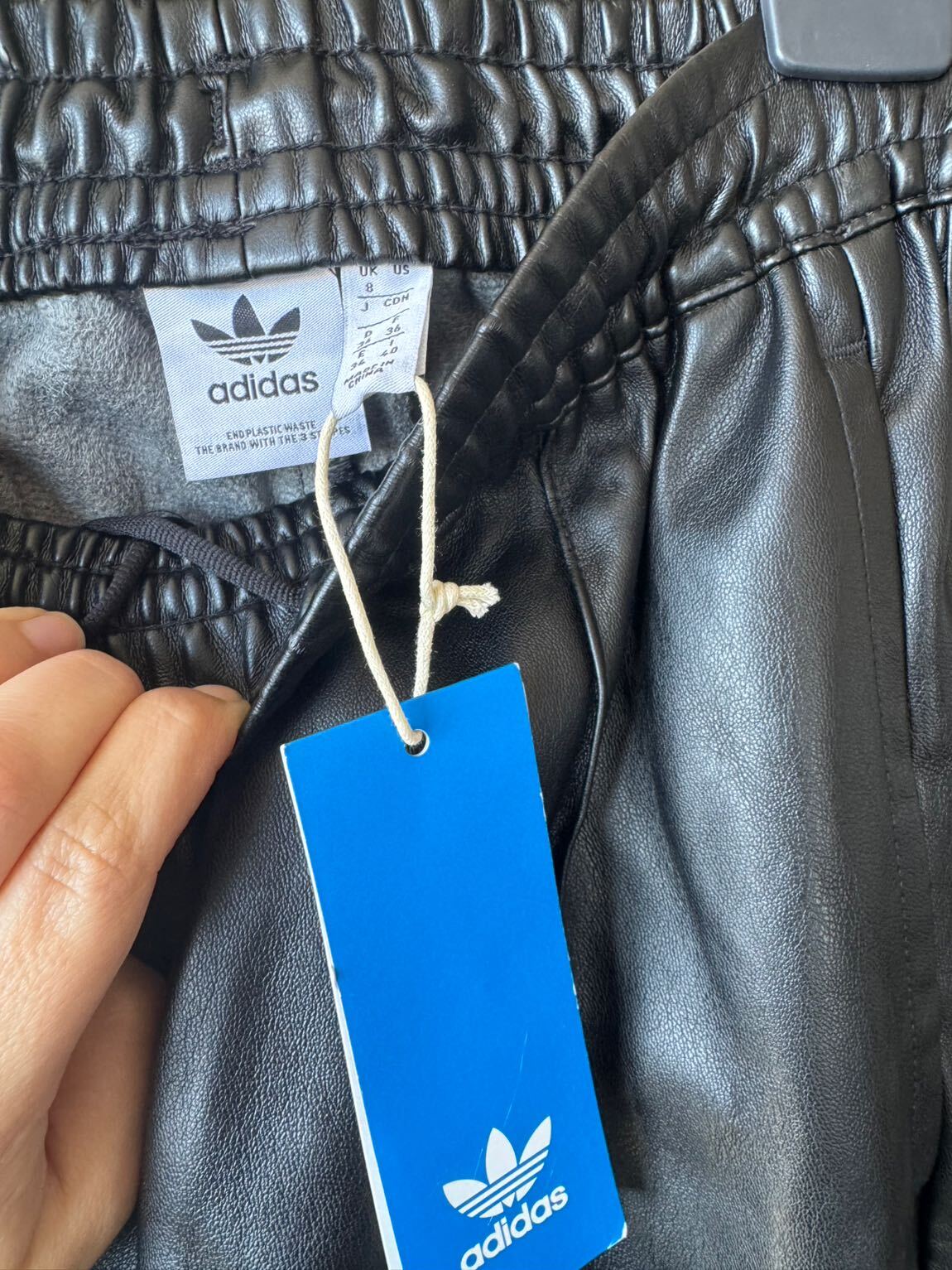 Adidas Siyah Deri pantolon — görsel 7/7