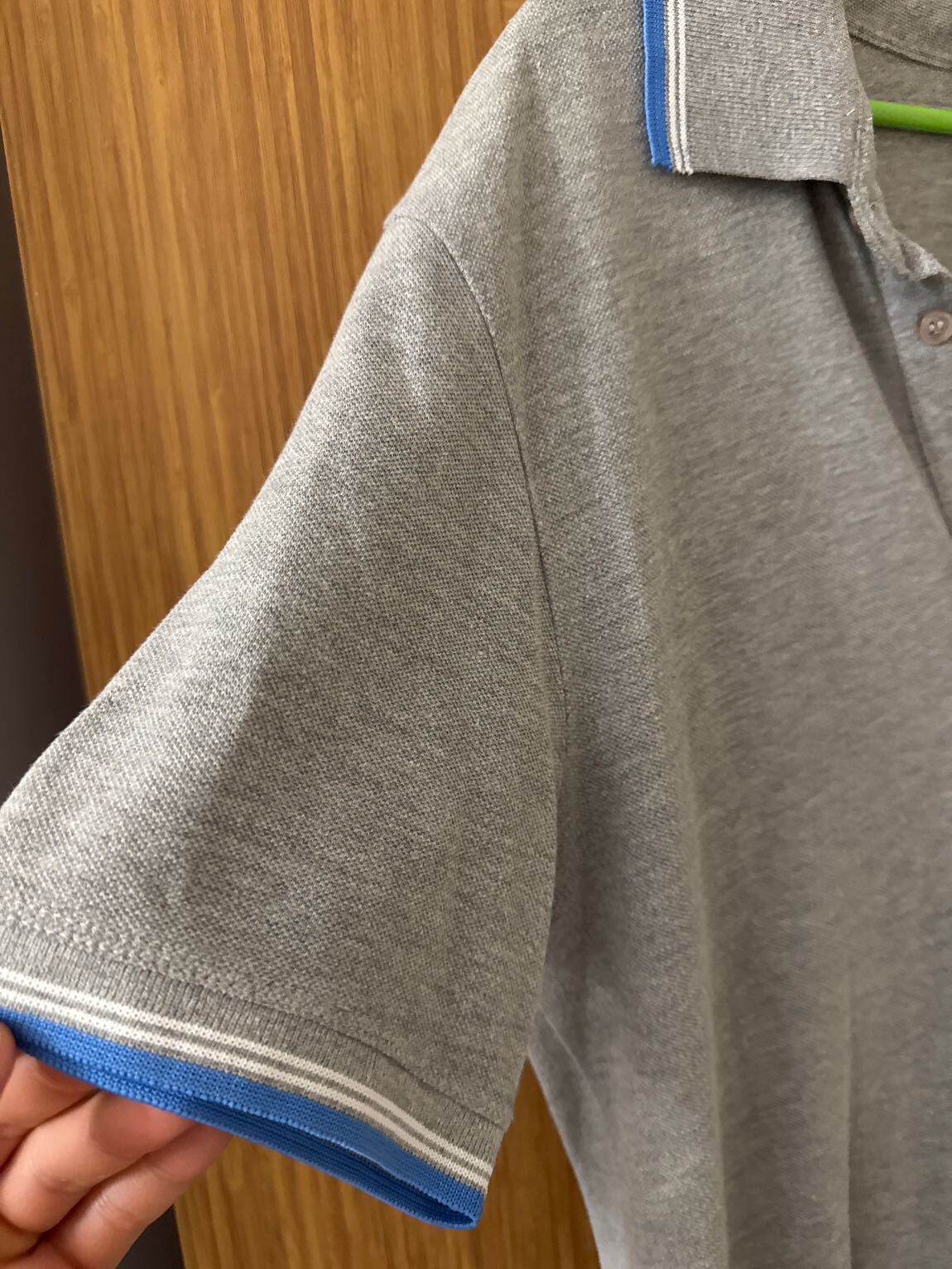 Benetton Gri Polo Yaka T-Shirt — görsel 2/5