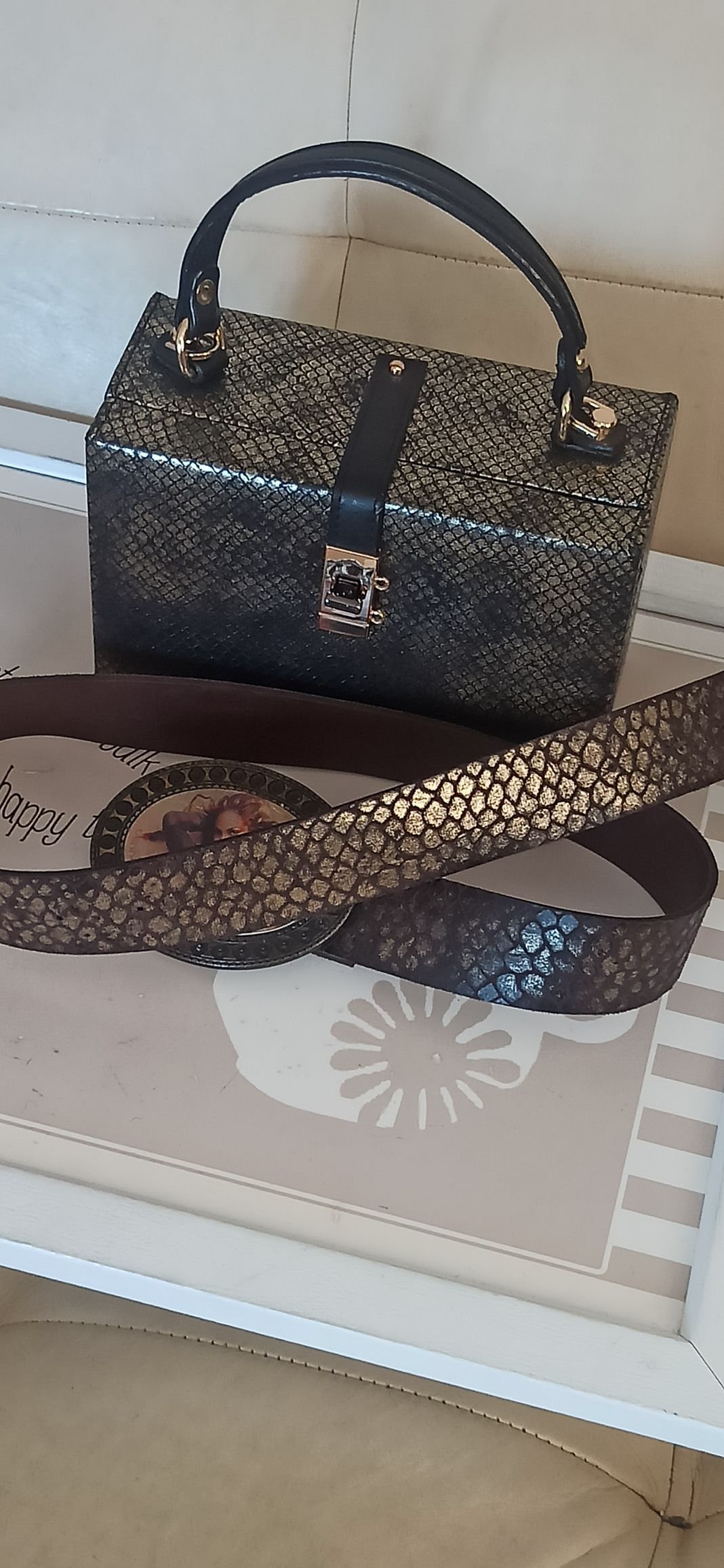 Jennifer Lopez Python Kemer & Çanta — görsel 7/8