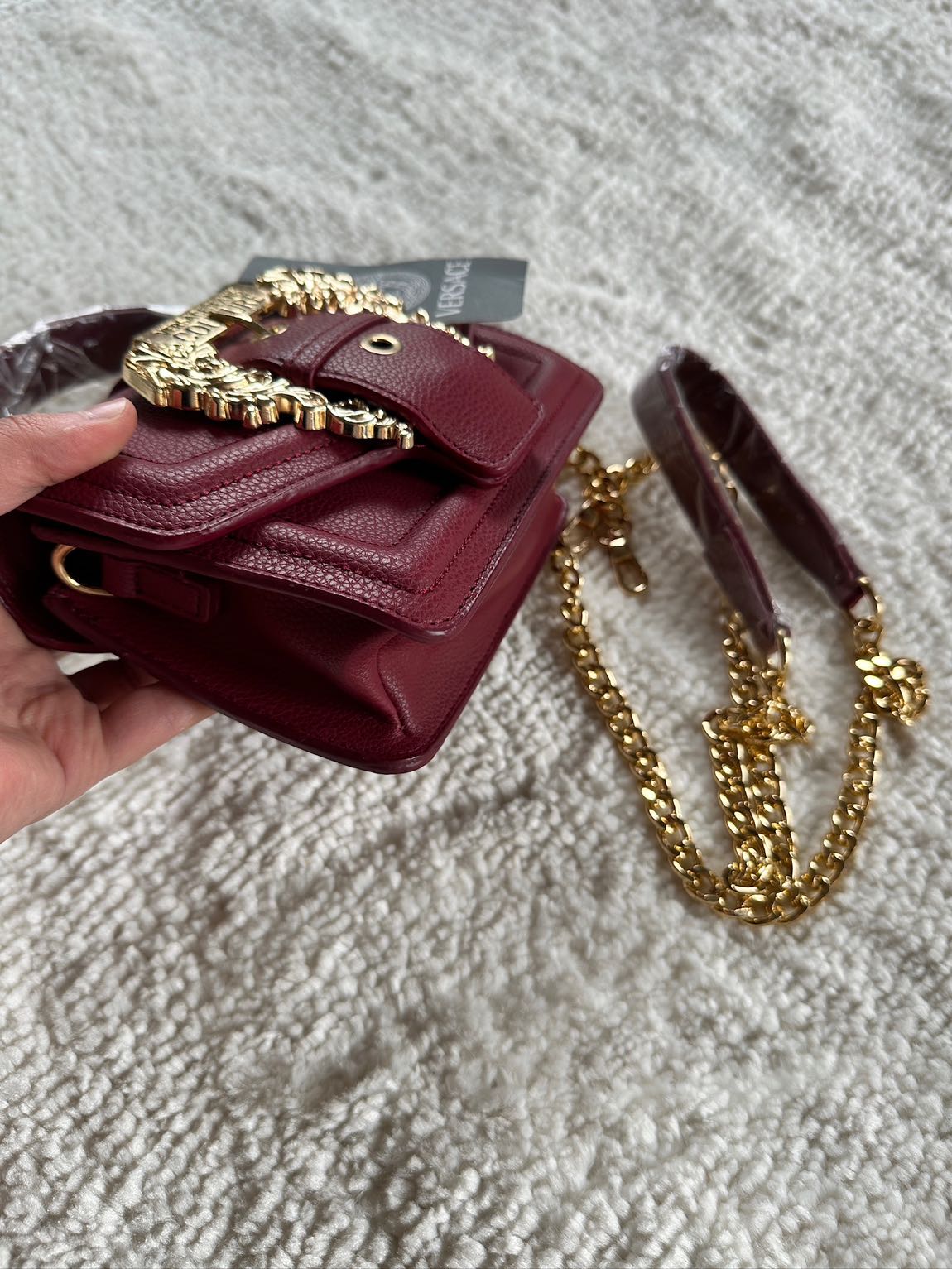 VERSACE BORDO ÇANTA — görsel 5/5