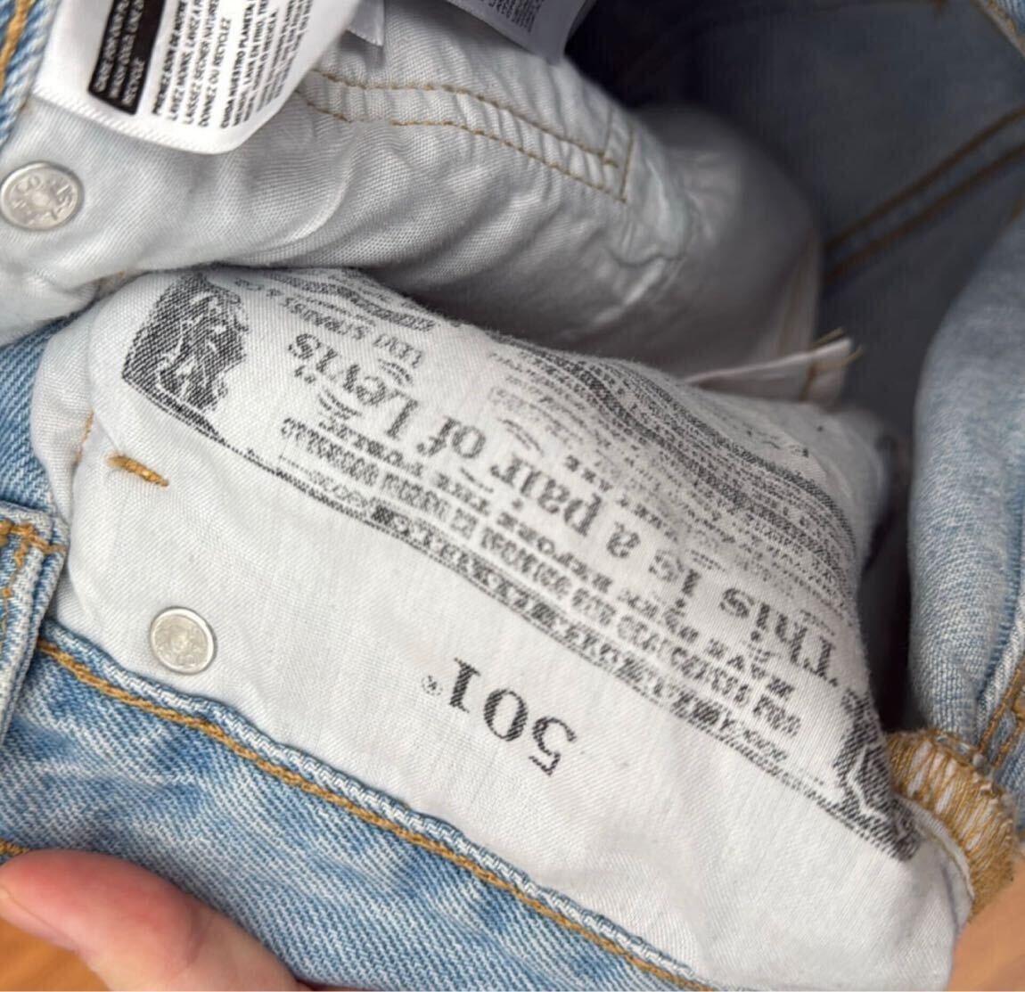 Levi's Kot Şort Mavi — görsel 6/9