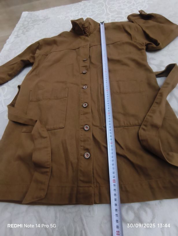 Lcw taba trençkot ceket oversize S — görsel 5/7