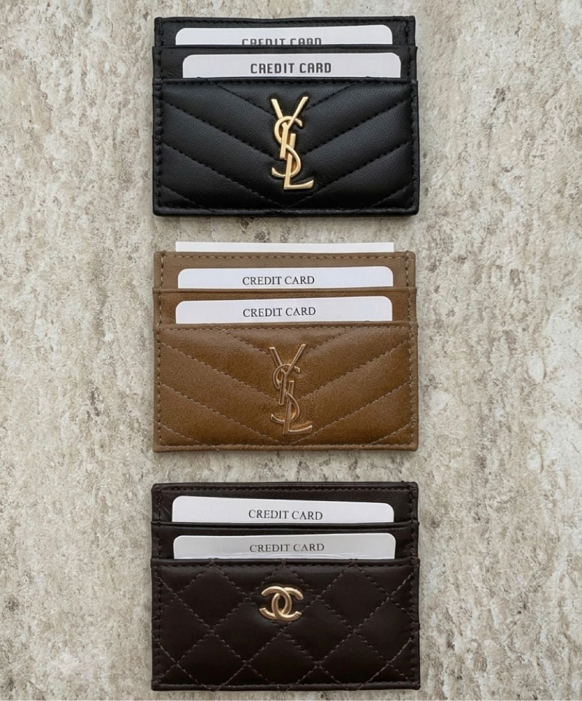 Yves Saint Laurent Taba Deri Kartlık — görsel 2/2